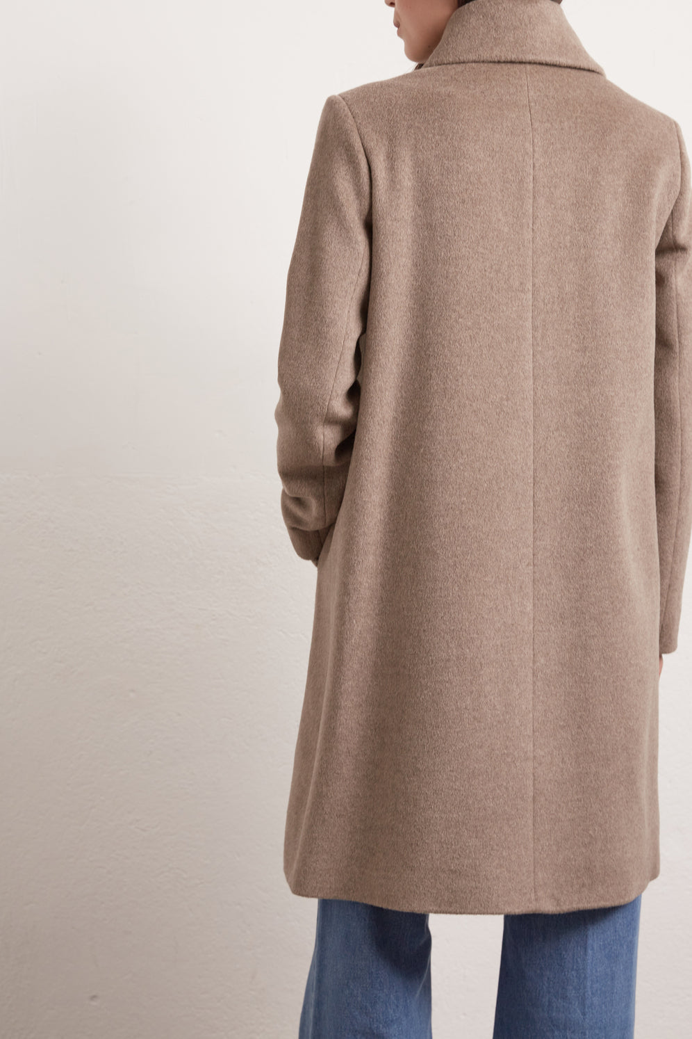 Serena - Manteau croisé à col châle Faume - seconde main