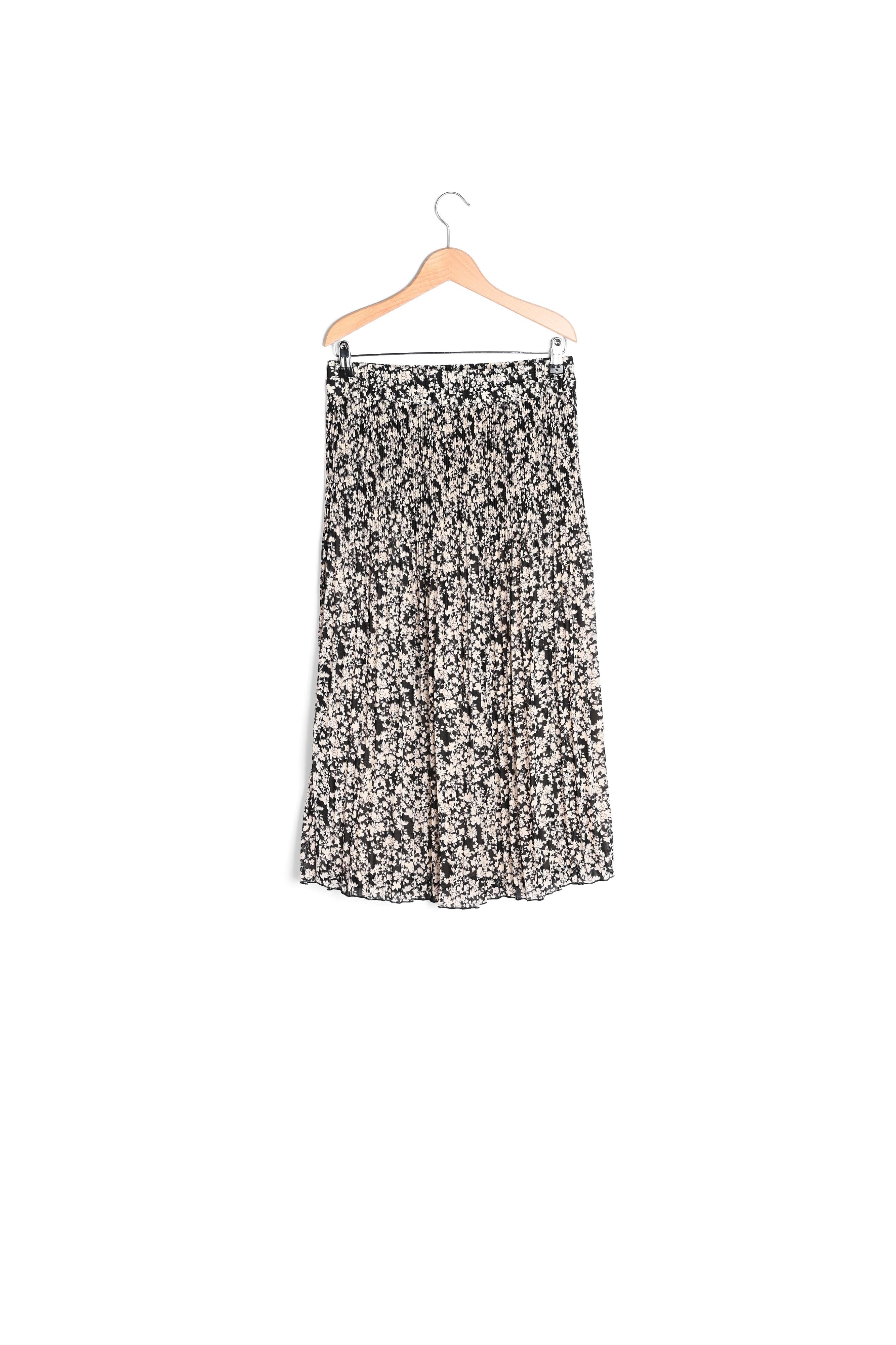 Jupe plissée en crêpe mousseline - BARBARA Faume - seconde main