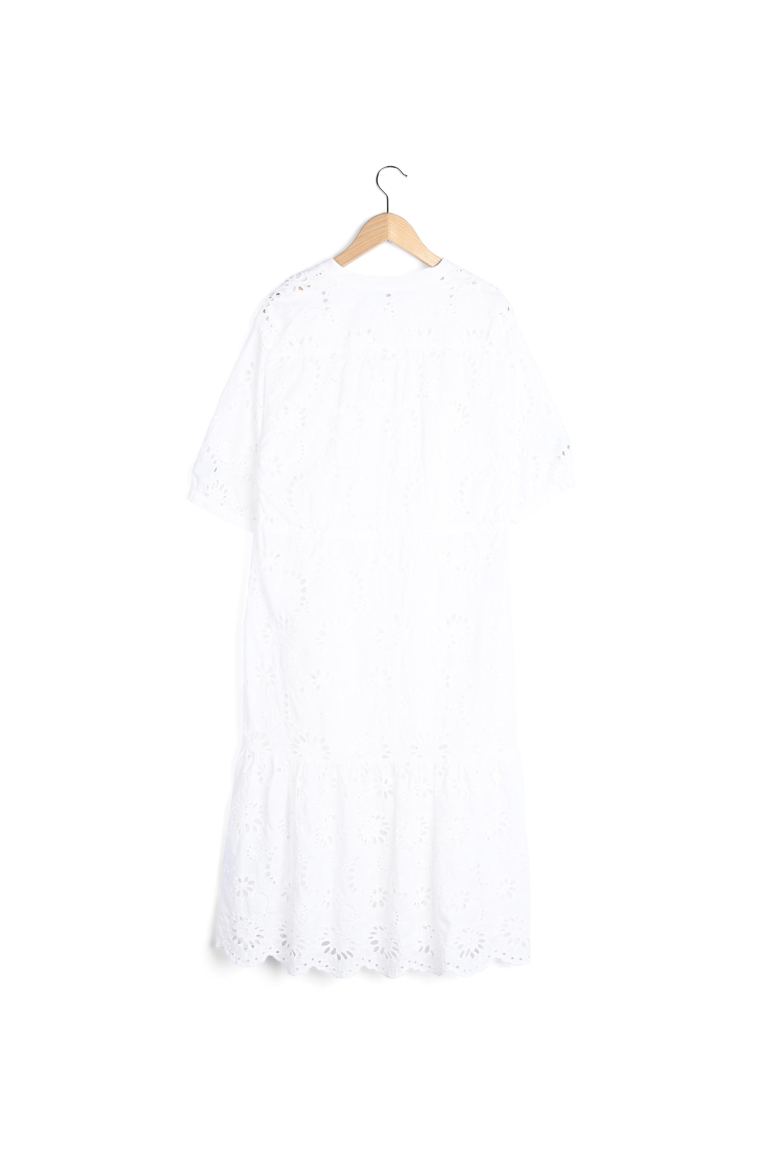 Robe mi-longue brodée - JINNY Faume - seconde main