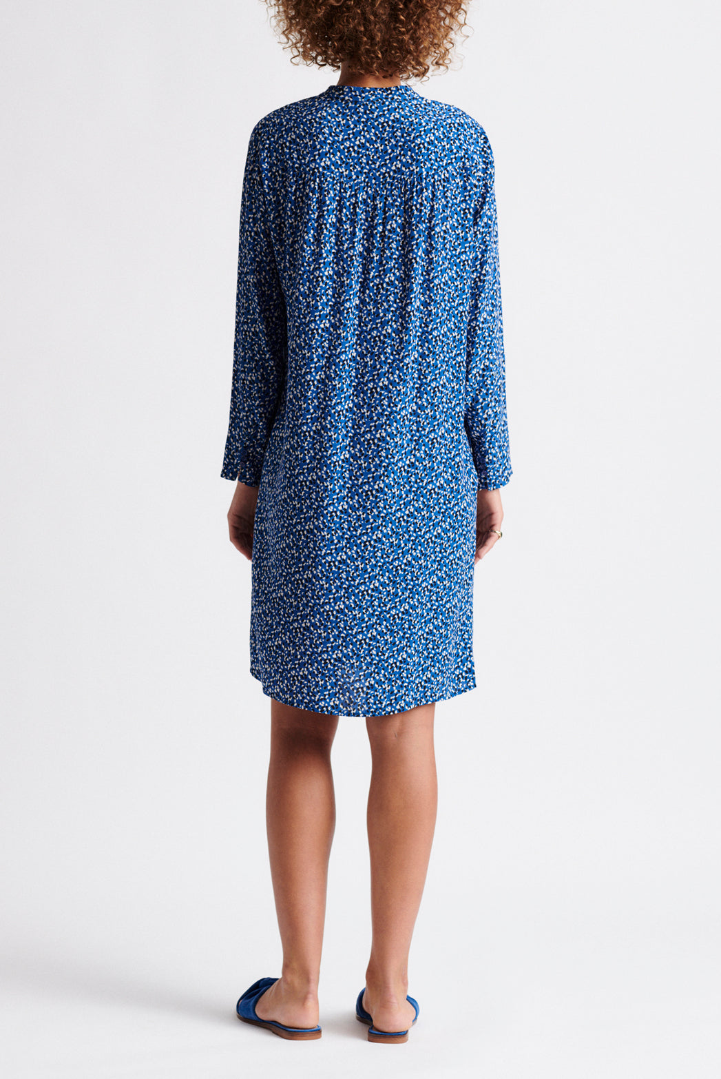 SANTINA - Robe en crêpe de viscose imprimé Faume - seconde main