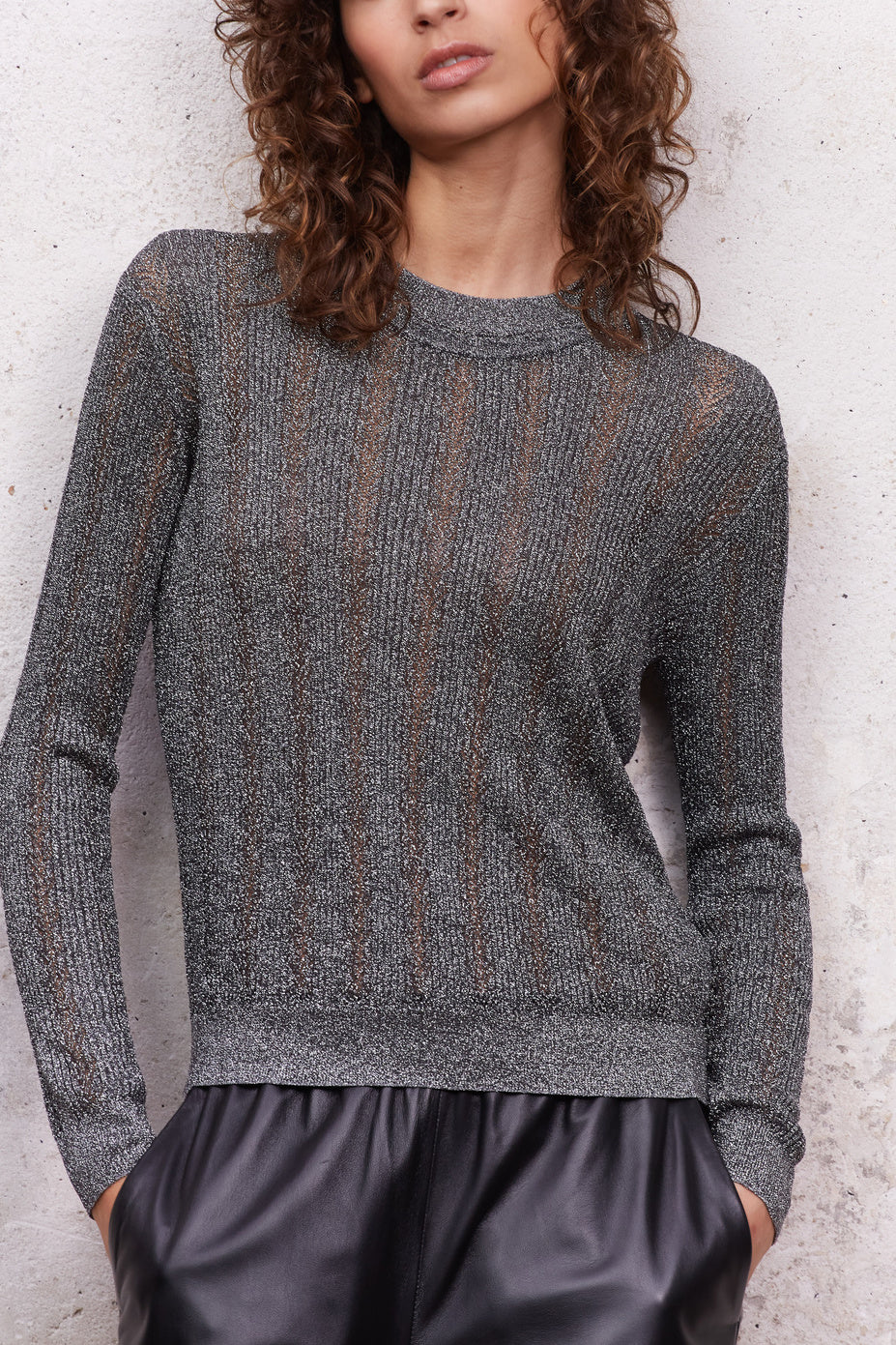 Pull fin en Lurex - LILOU Faume - seconde main