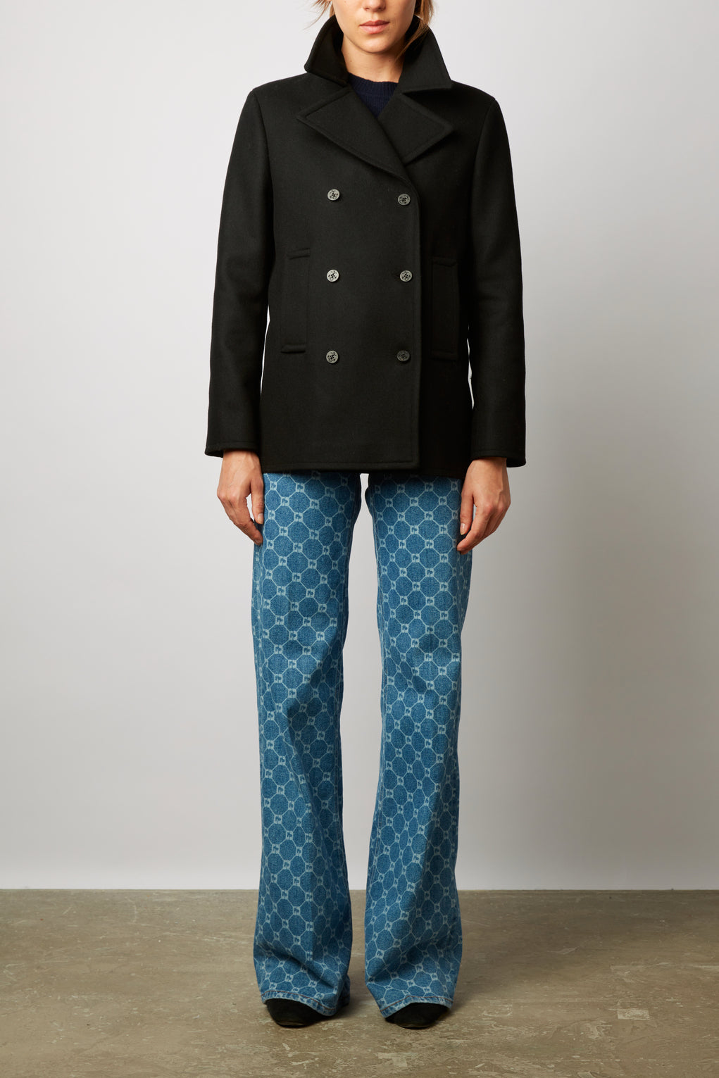 Caban court en laine vierge - LAOURA Faume - seconde main