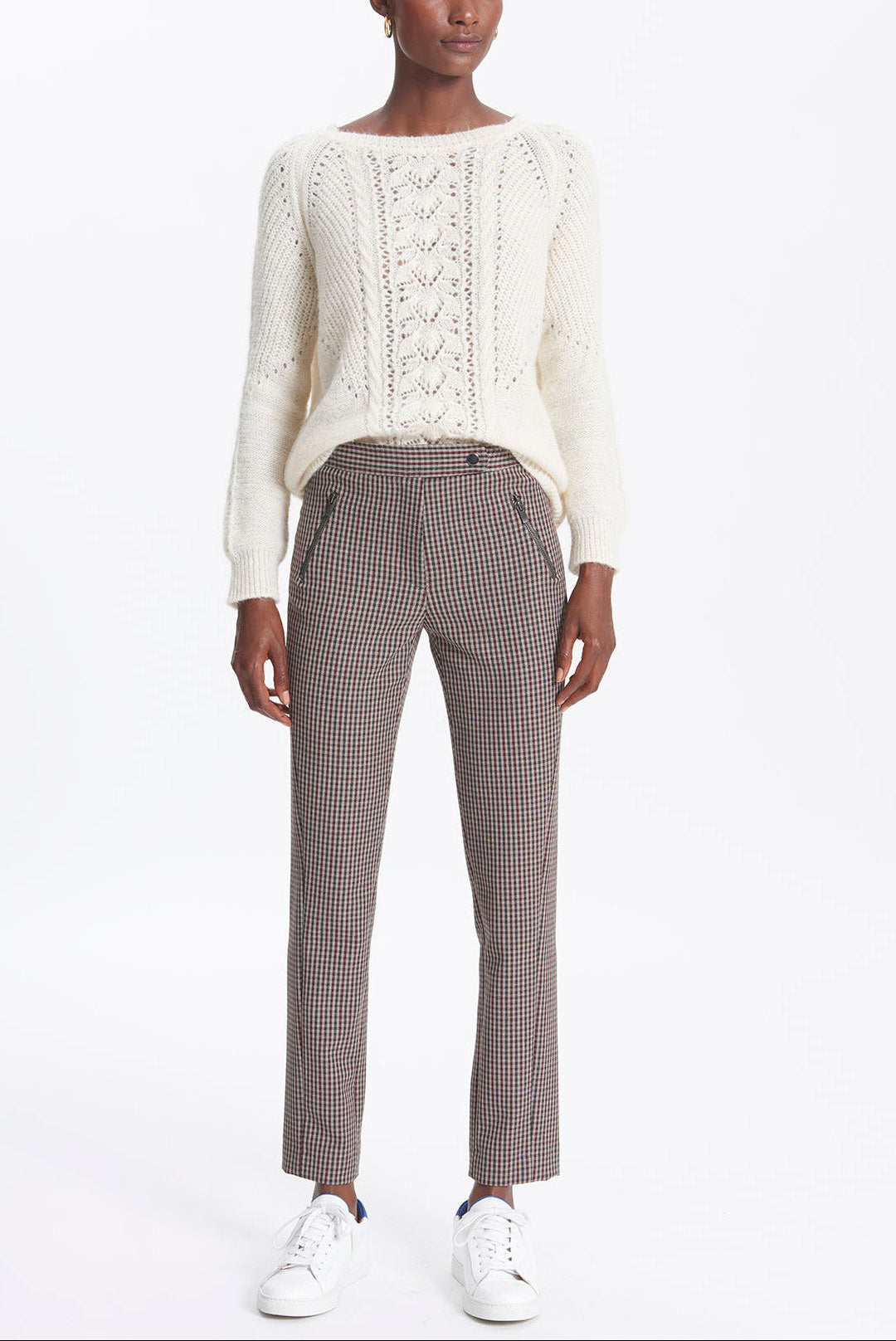 LUNE - Pantalon 7/8 à carreaux Faume - seconde main