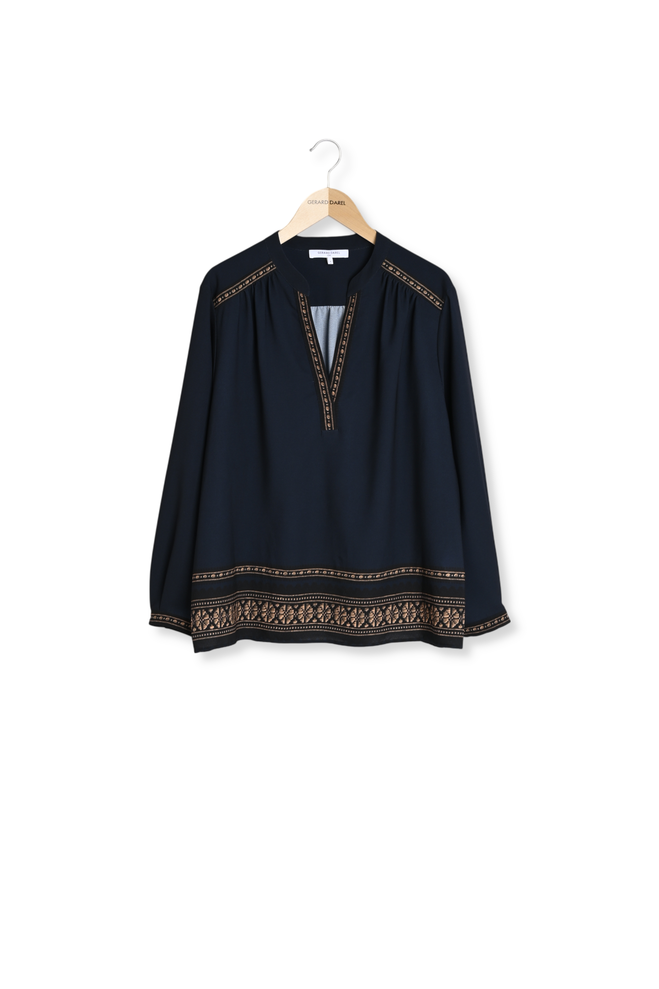 Blouse unie à frises - AURELIE Faume - seconde main