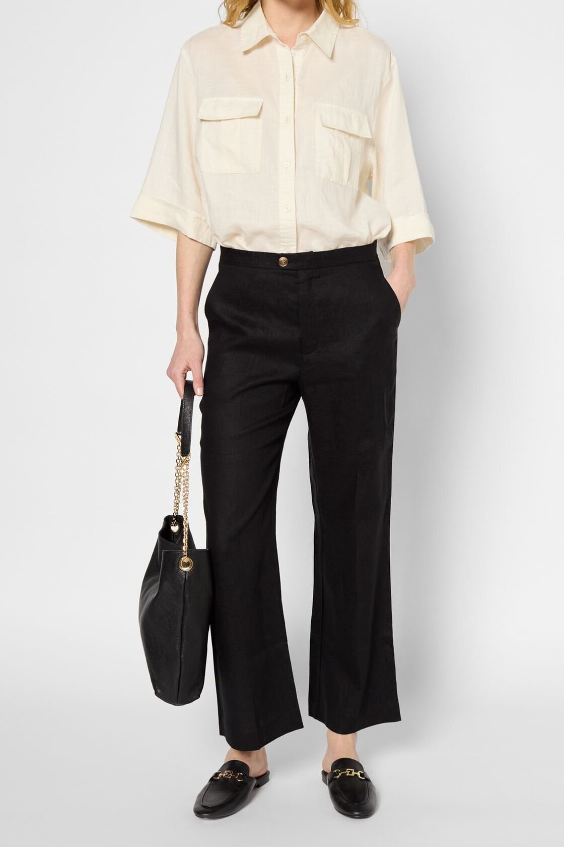 Pantalon droit en lin - LYS Faume - seconde main