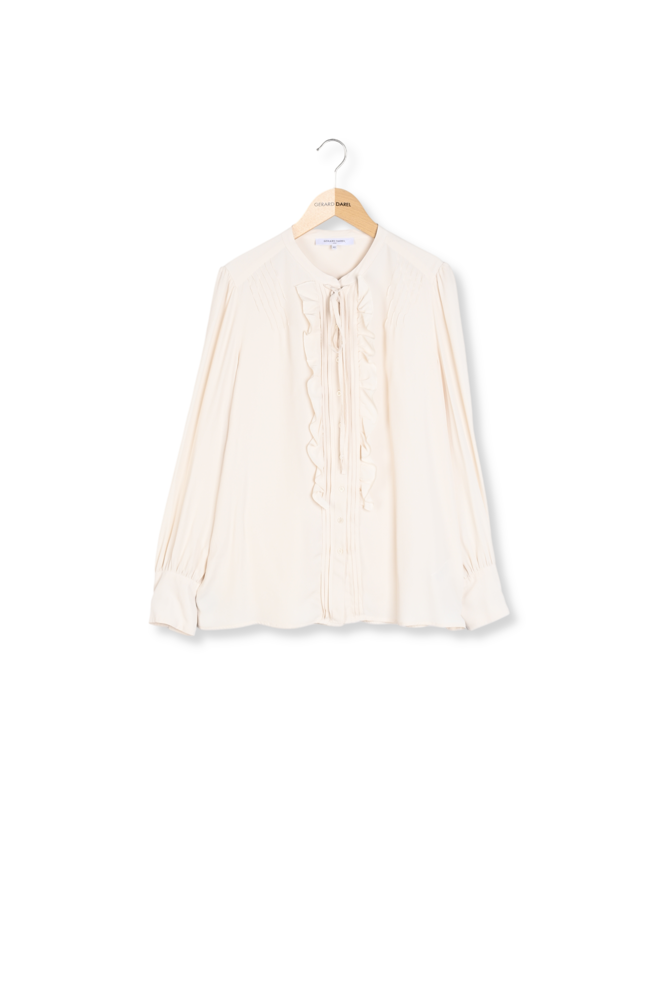 Chemise en mousseline unie à volants - CLEO Faume - seconde main