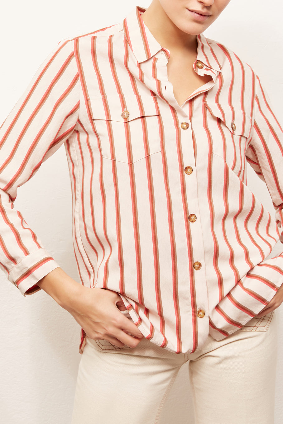 NERINA - chemise à rayures Faume - seconde main