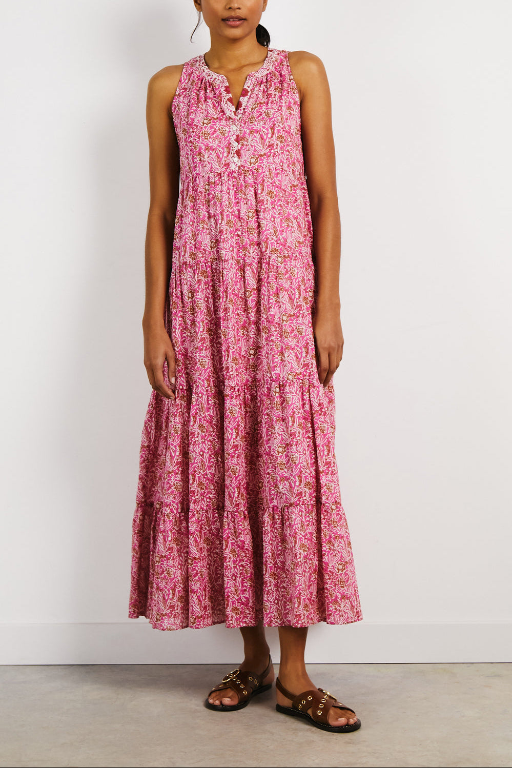 Robe sans manche à étages - JUNE Faume - seconde main
