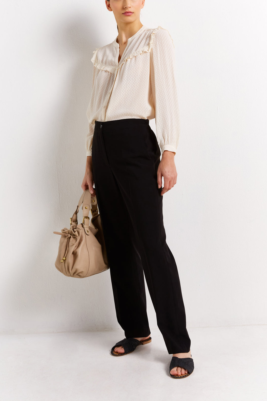 Pantalon droit noir - JOSIE Faume - seconde main