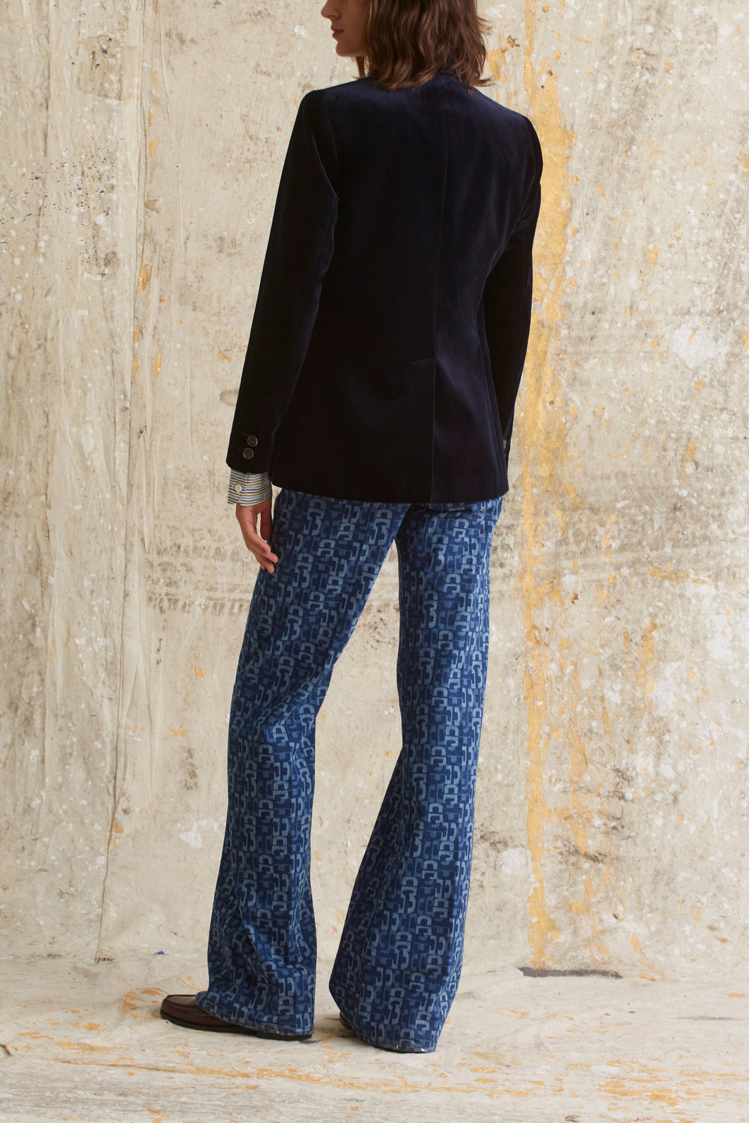 Veste de tailleur en velours lisse - EWAN Faume - seconde main