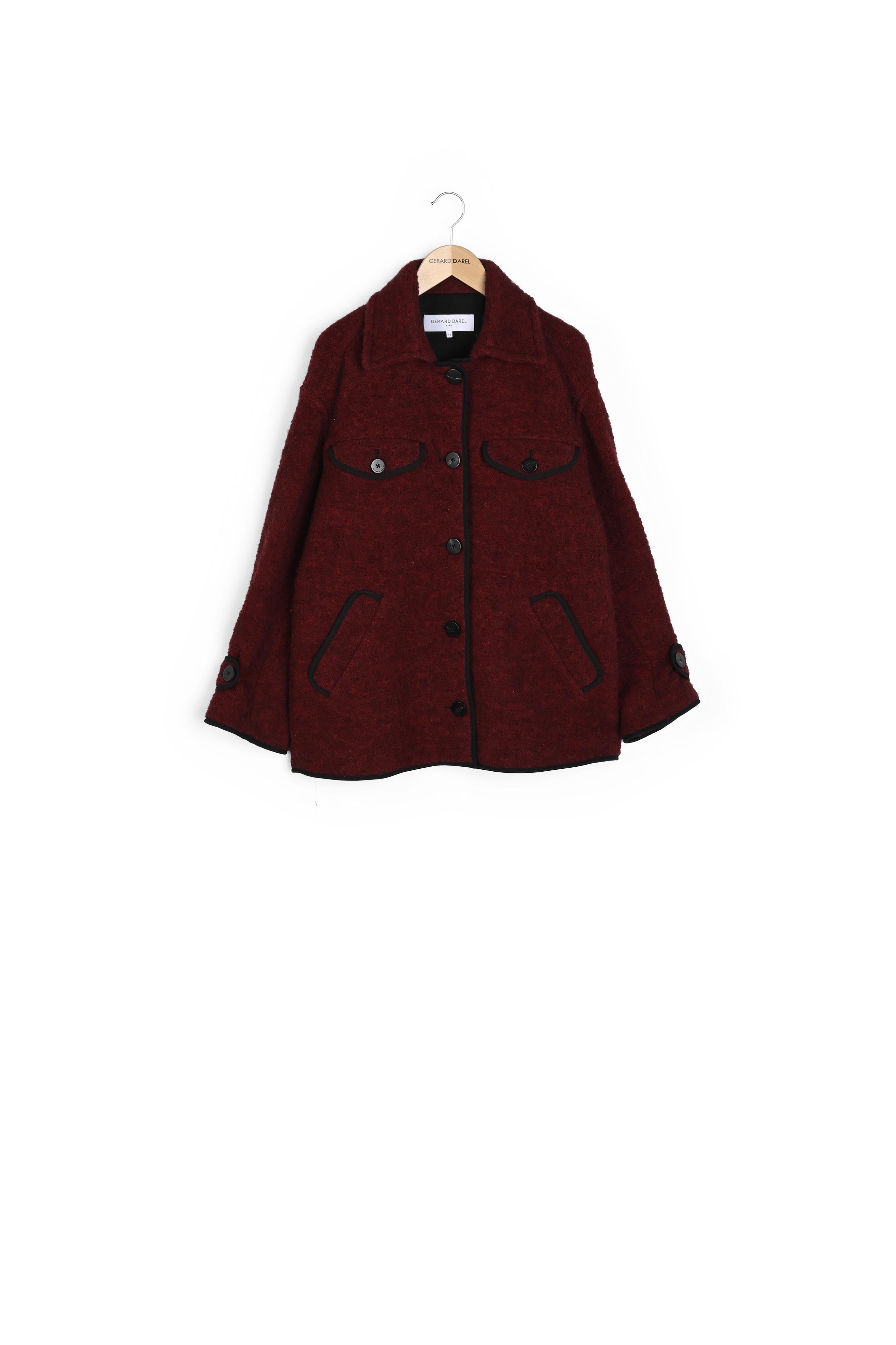 Veste façon surchemise en laine mélangée - NINON Faume - seconde main