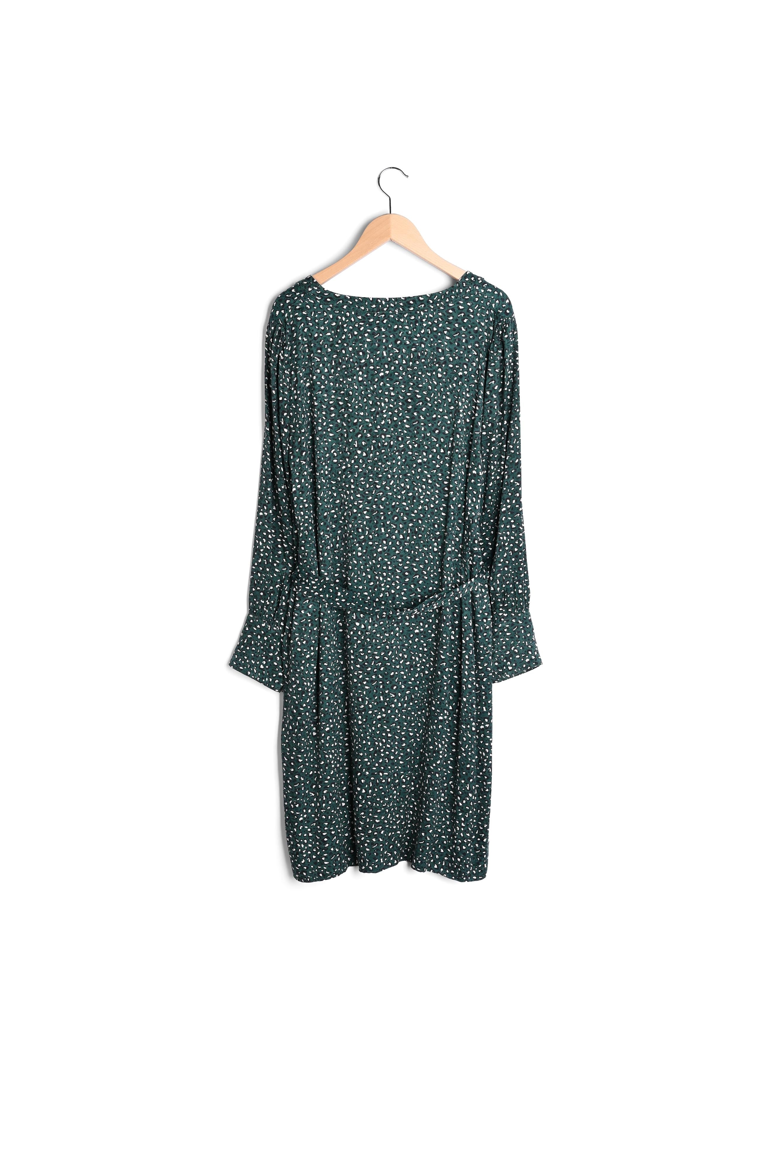 Tracey - Robe ceinturée à imprimé animalier Faume - seconde main