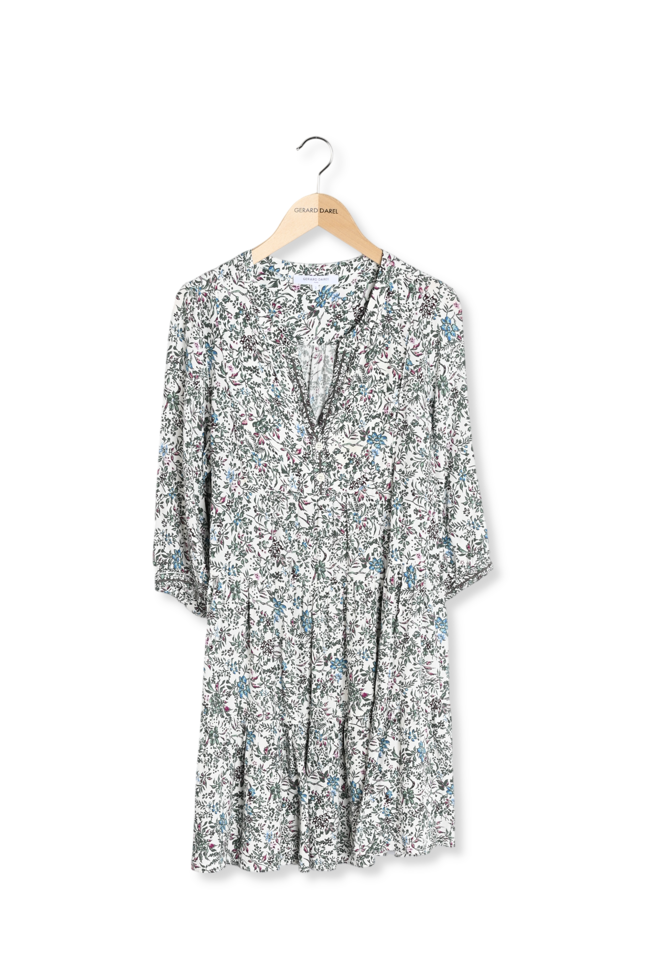 Robe courte et droite à fleurs - JOSEPHINE Faume - seconde main