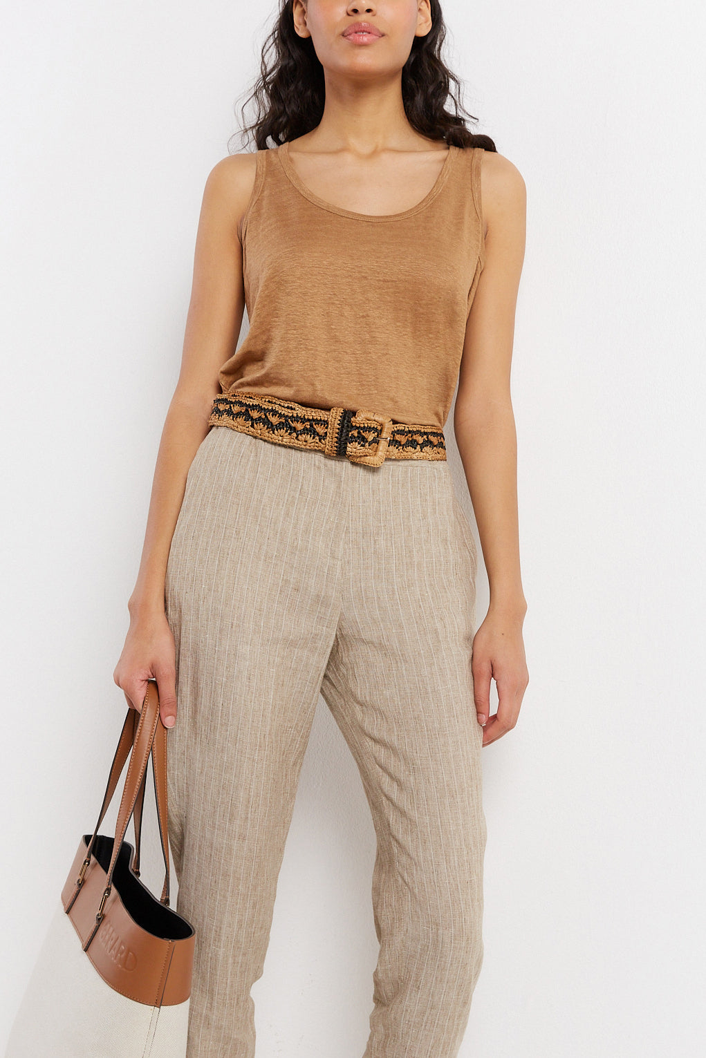 Pantalon en lin esprit jogging - EMERY Faume - seconde main