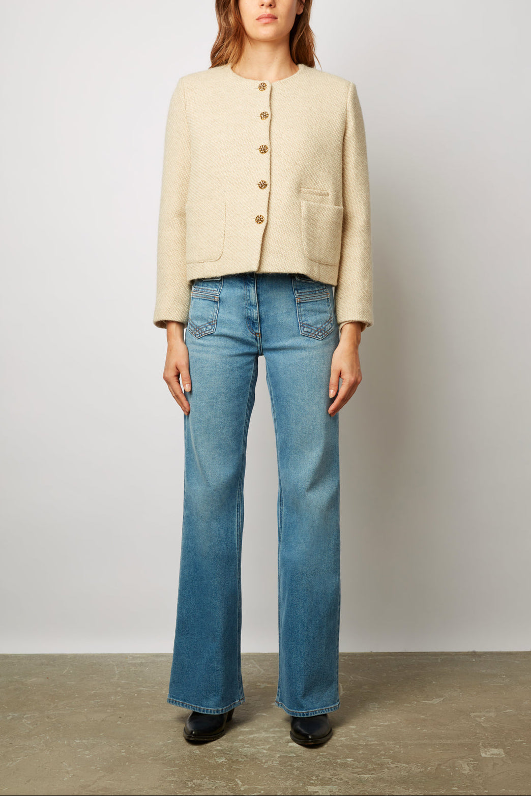 Veste tweed en laine - NOELYSE Faume - seconde main