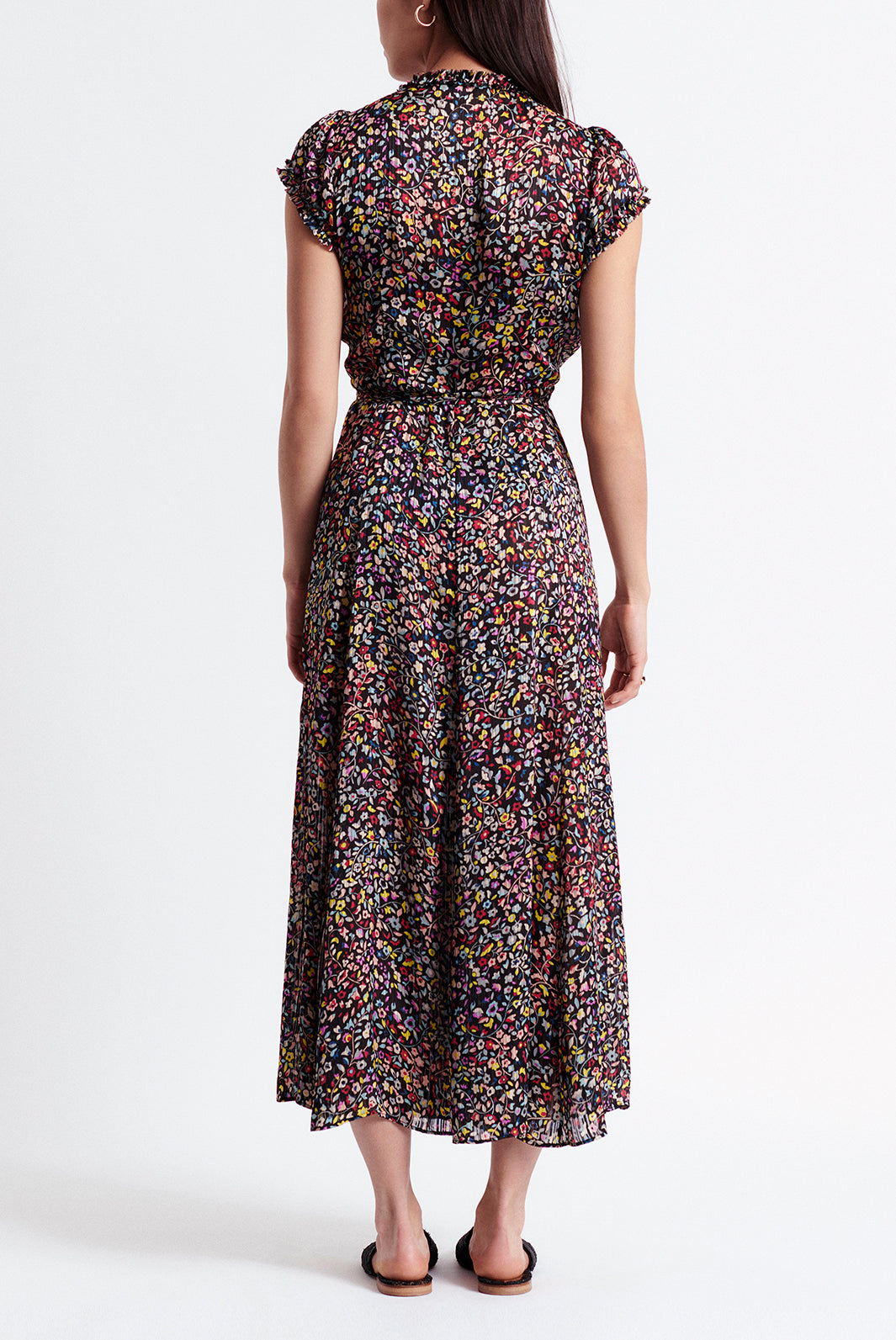 SUSY - Robe longue en jacquard imprimé Faume - seconde main
