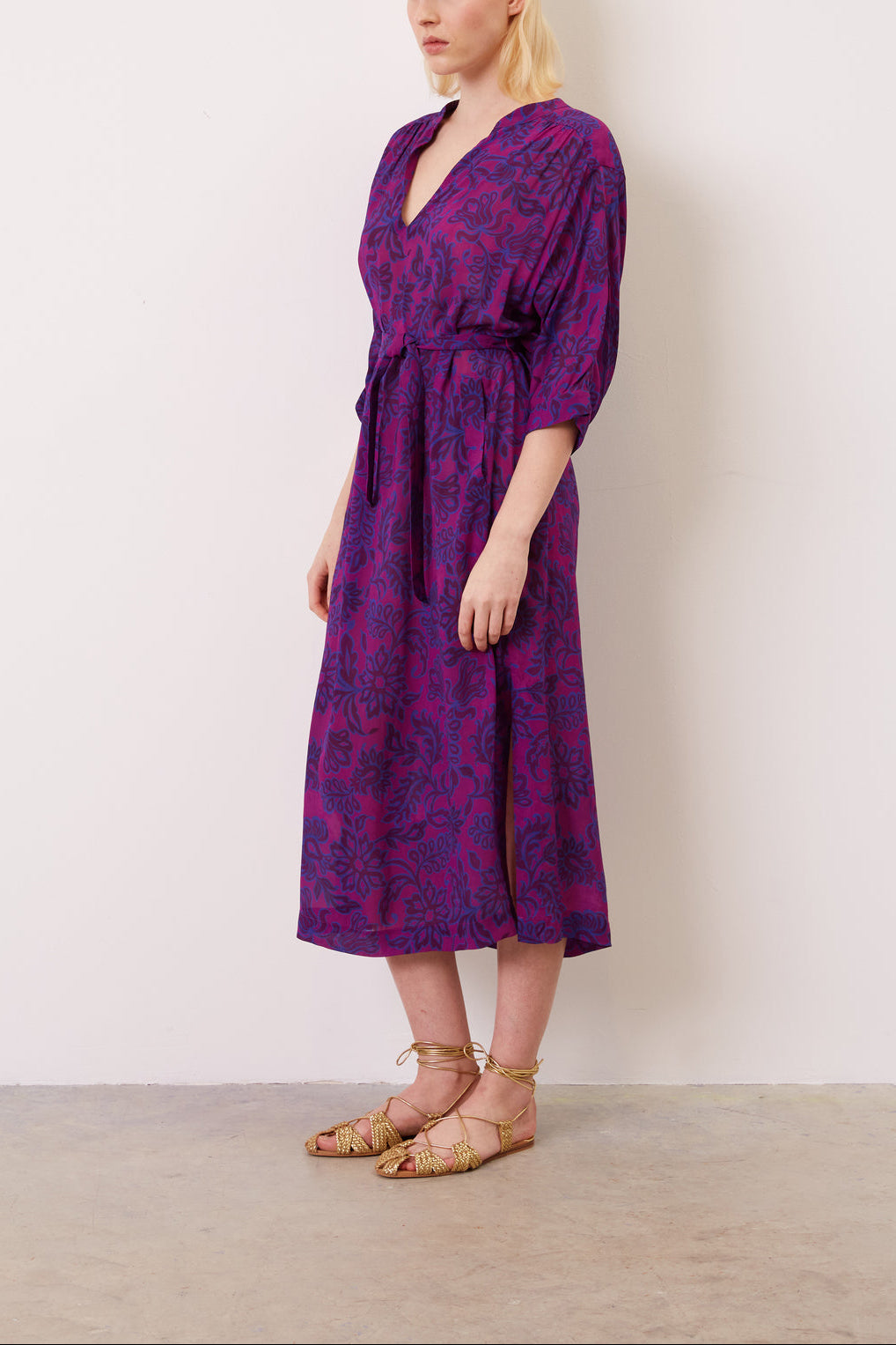 Robe vaporeuse à fleurs - JEANIN Faume - seconde main