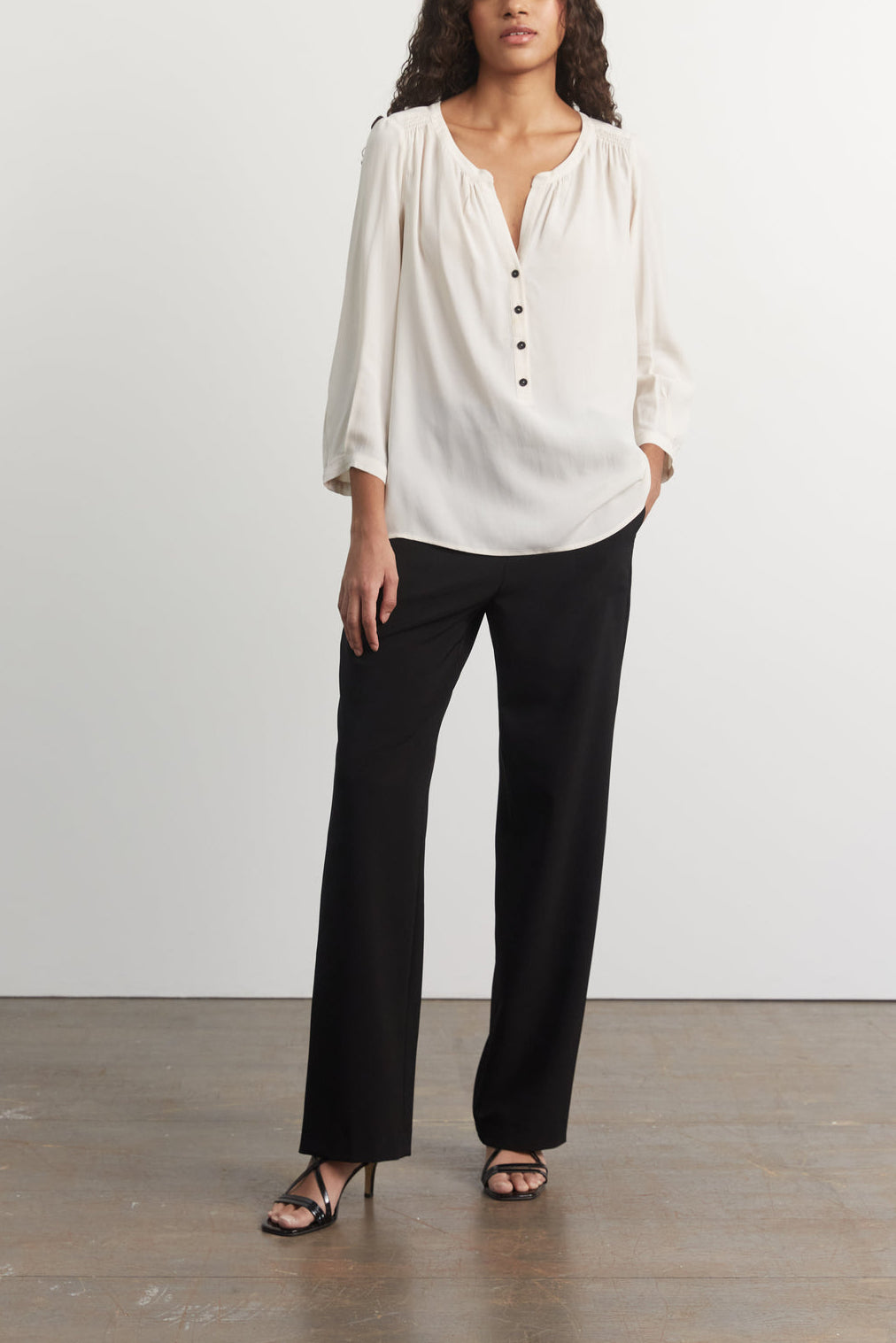 Blouse en crêpe fluide - CLAUDE Faume - seconde main