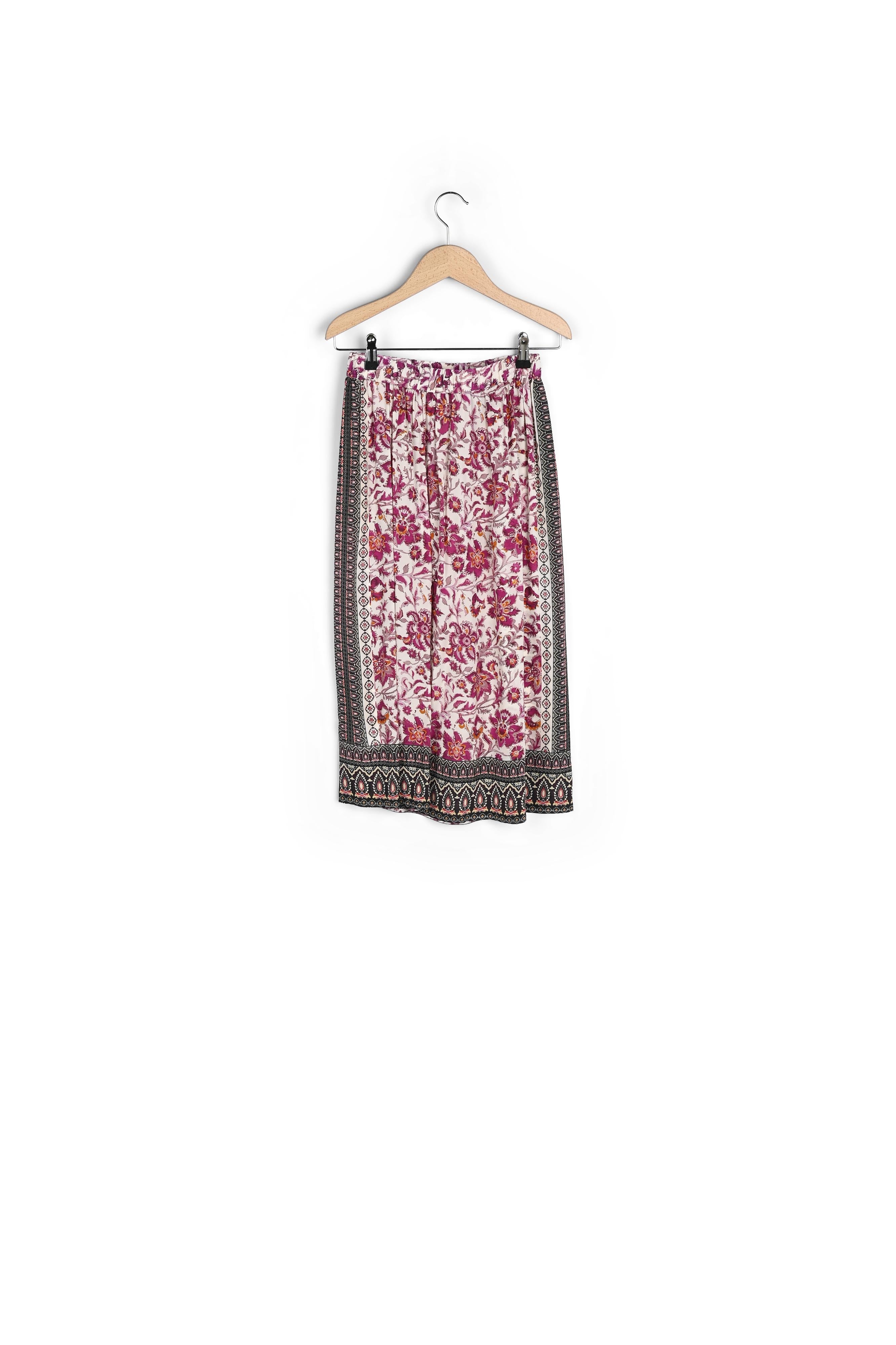 Jupe élastiquée motif foulard - BETSY Faume - seconde main