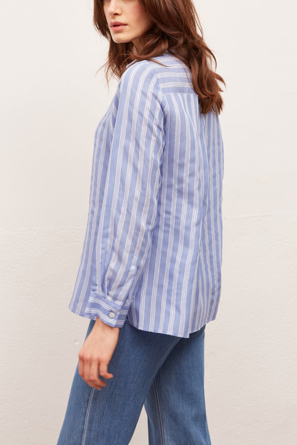 NATACHA - Chemise à rayures en soie mélangée Faume - seconde main