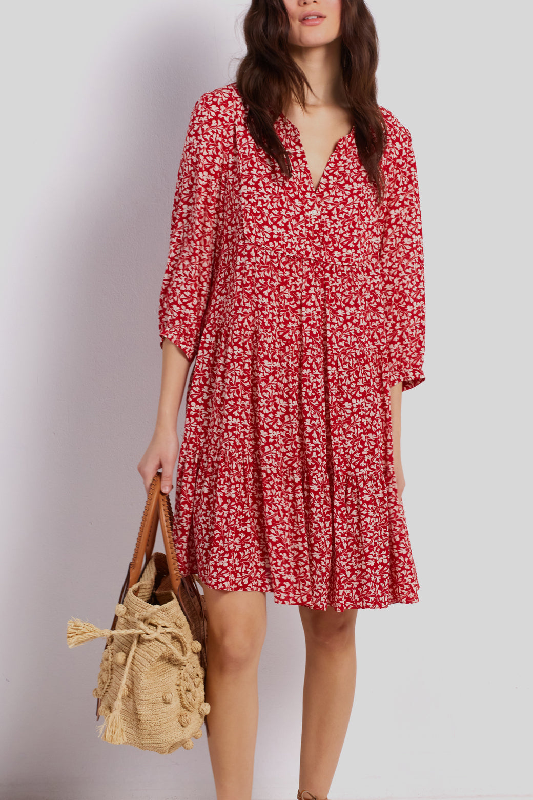 Robe fleurie à étages - JACOB Faume - seconde main