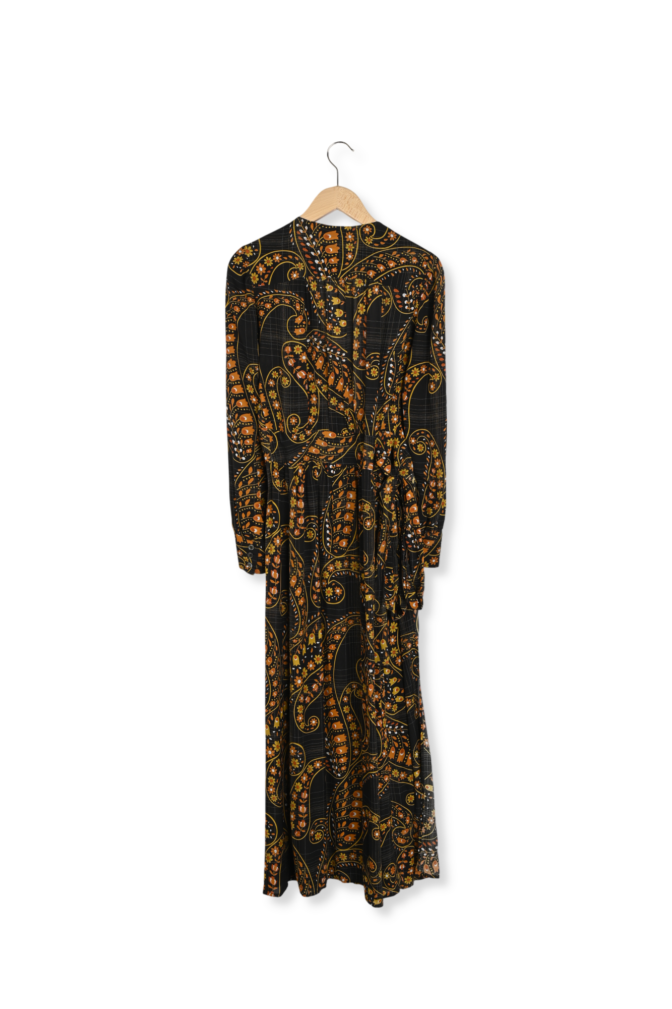 Robe portefeuille imprimé 1970s - JANE Faume - seconde main