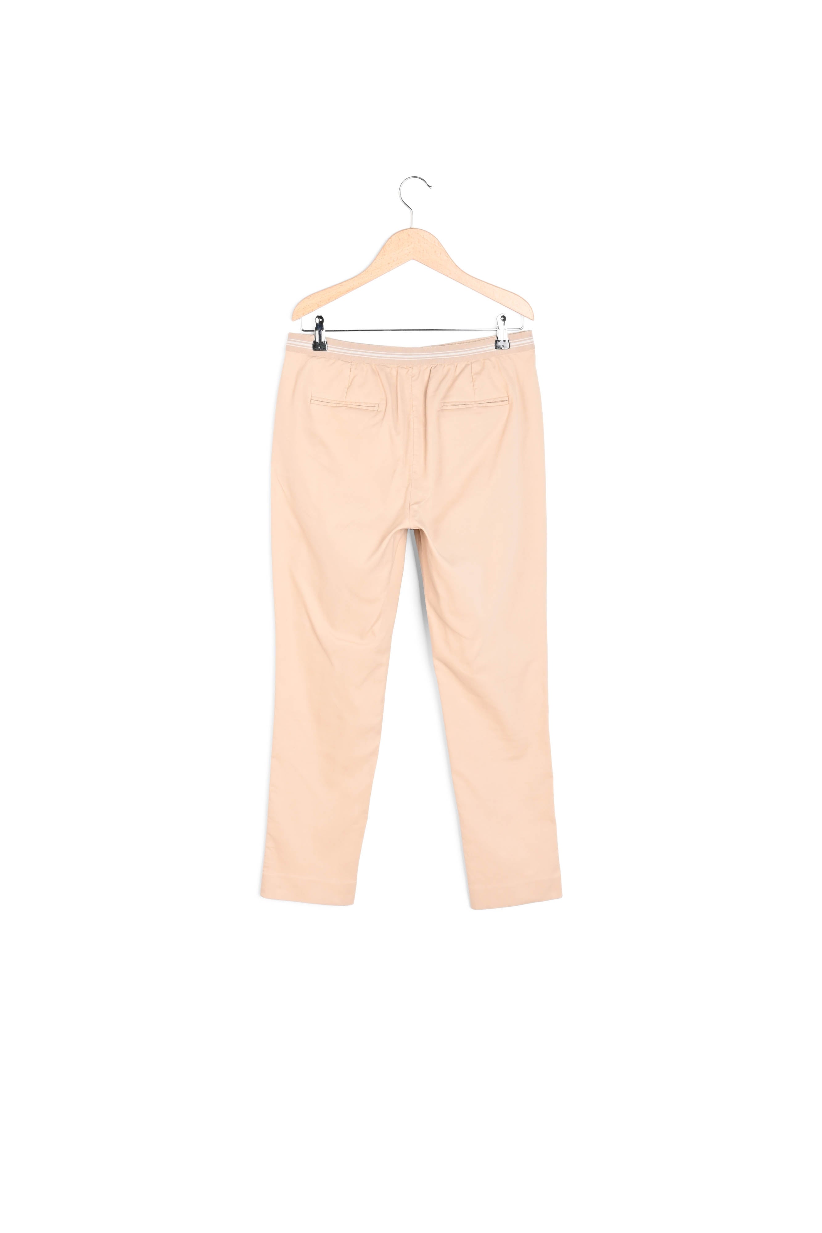 Pantalon droit en coton et dos élastiqué - ELGA Faume - seconde main