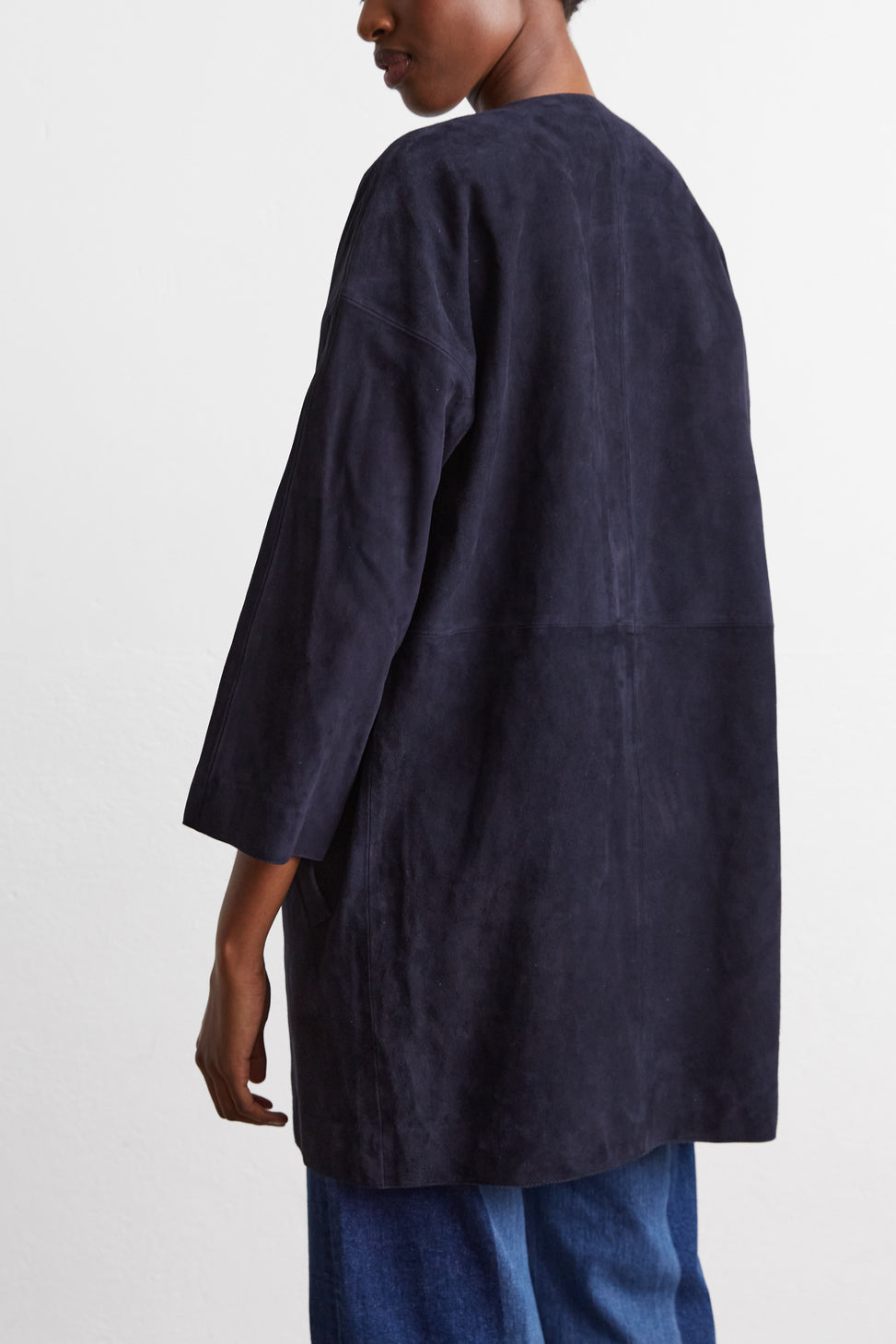 Manteau oversize en cuir - Faume - seconde main