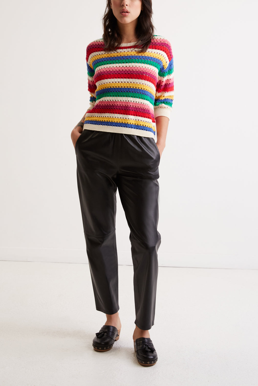 Pull crochet 100% coton - LEEN Faume - seconde main