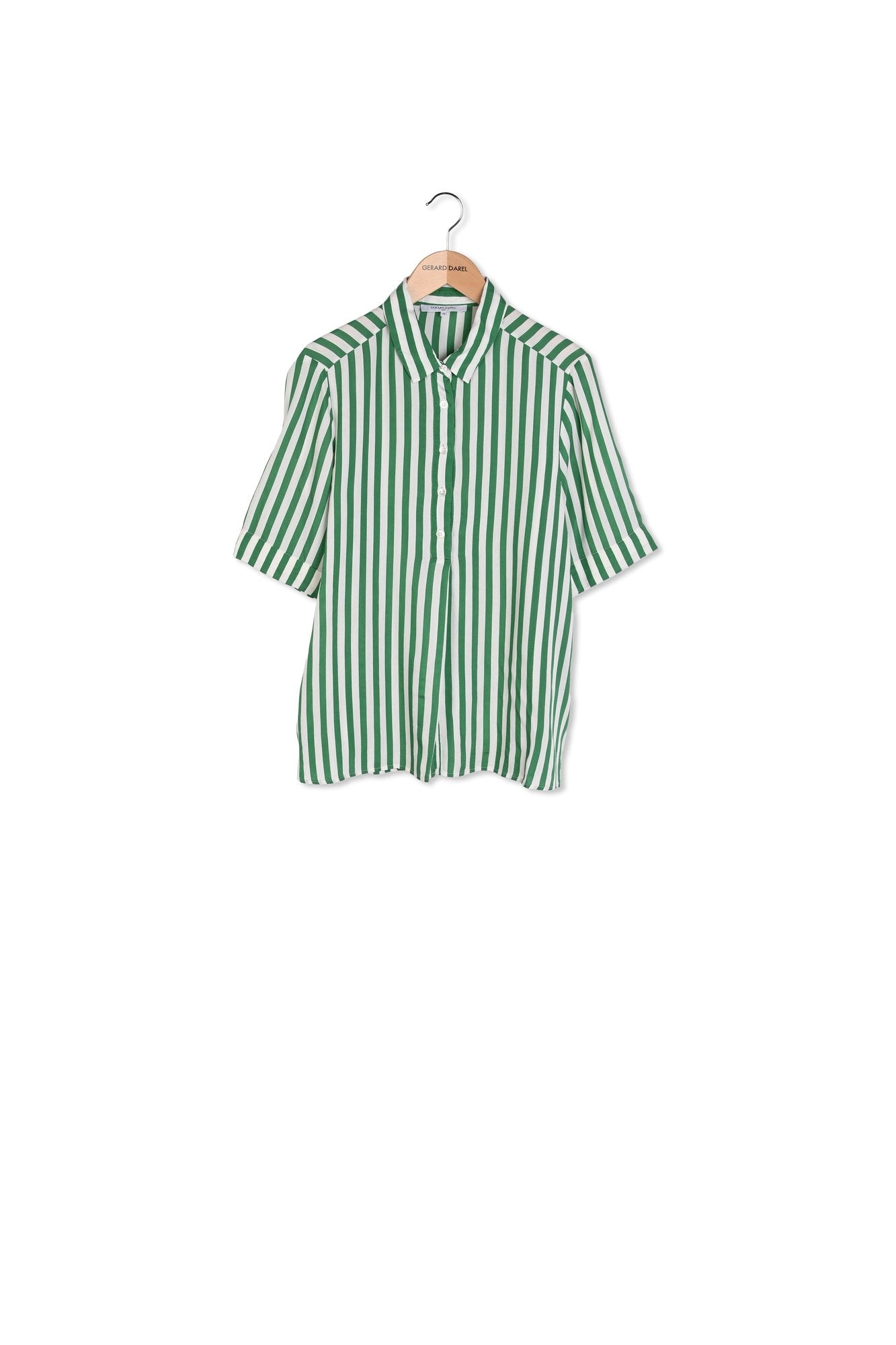 NADEGE - Chemise rayée à manches courtes Faume - seconde main