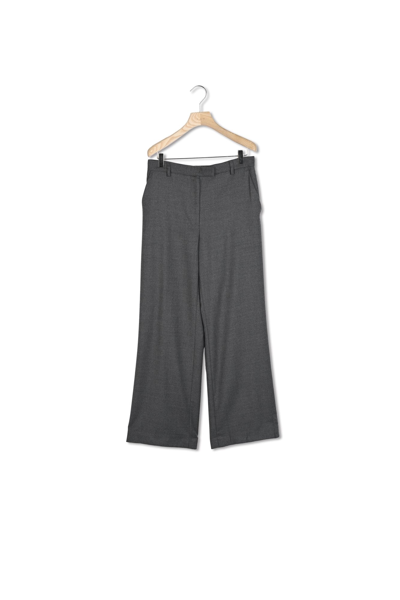 Pantalon large en flanelle unie - DALI Faume - seconde main