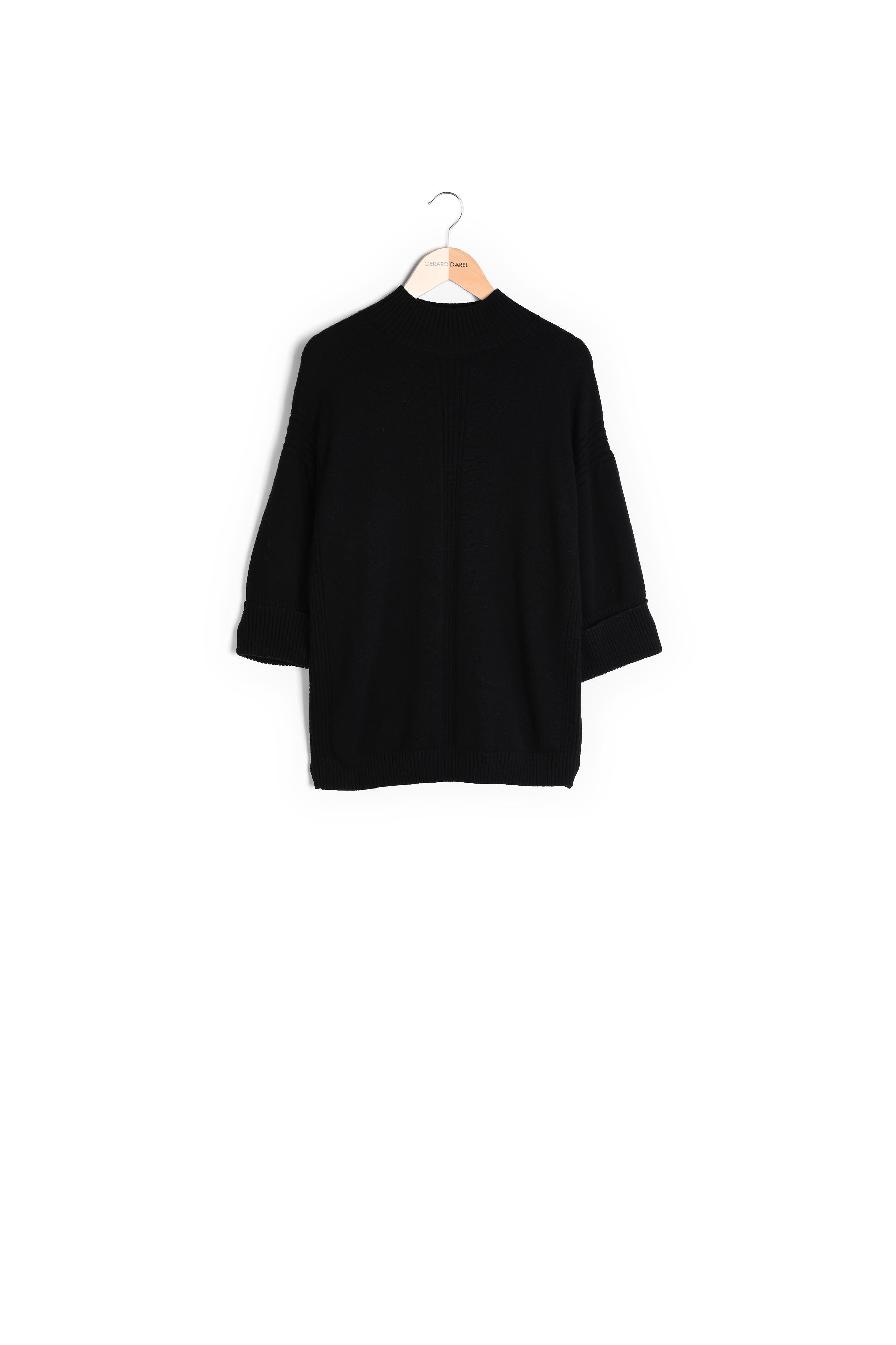 Pull ample à col montant en laine - LAZARINE Faume - seconde main