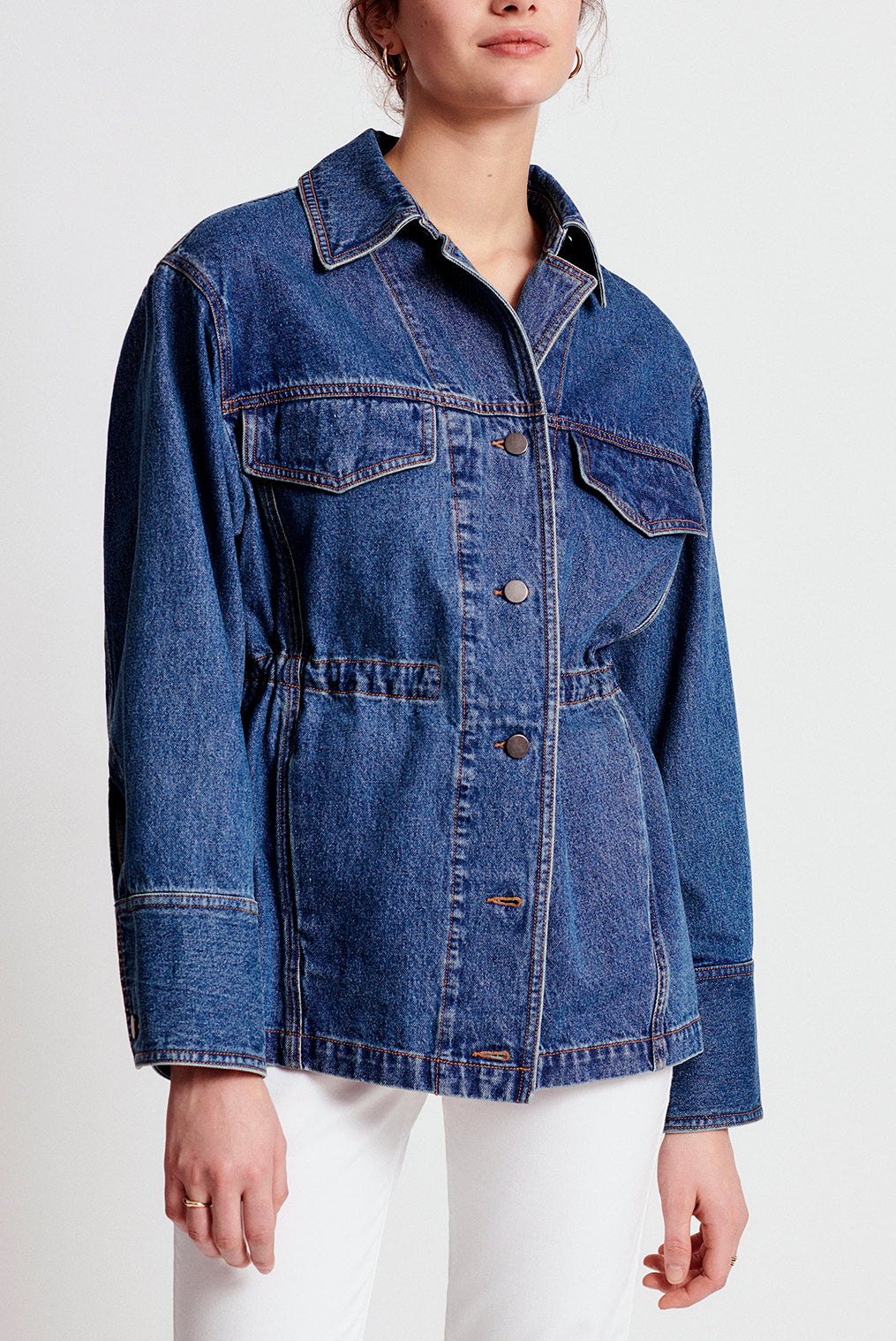 AMBRE - Veste oversize en jean Faume - seconde main