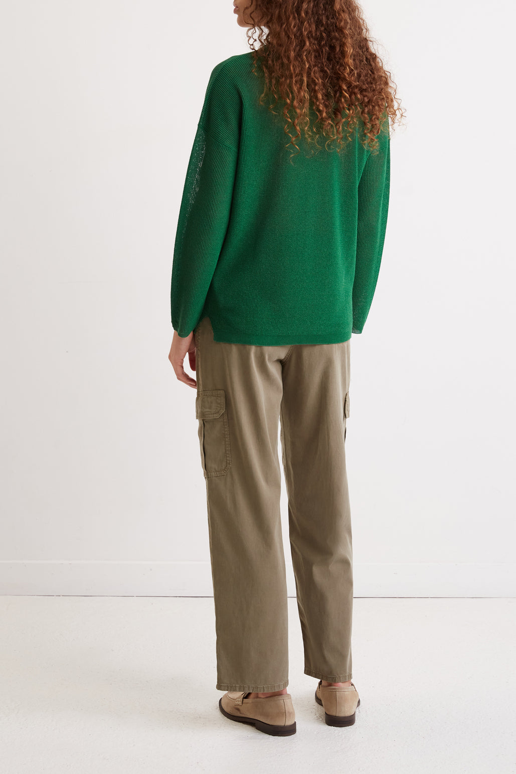 Pull col V en maille fluide - LEOLINE Faume - seconde main