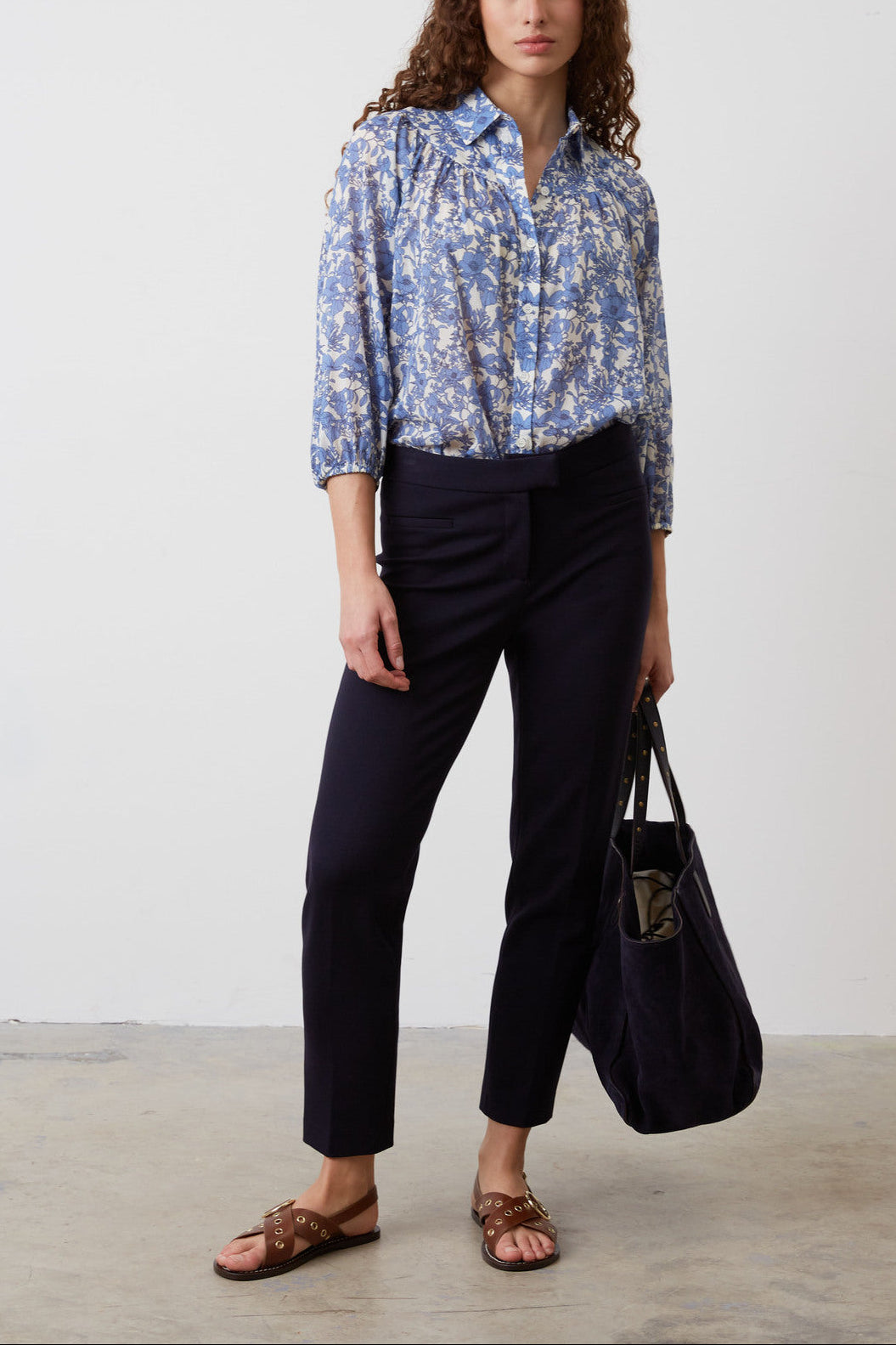 Pantalon droit en jersey - ELION Faume - seconde main