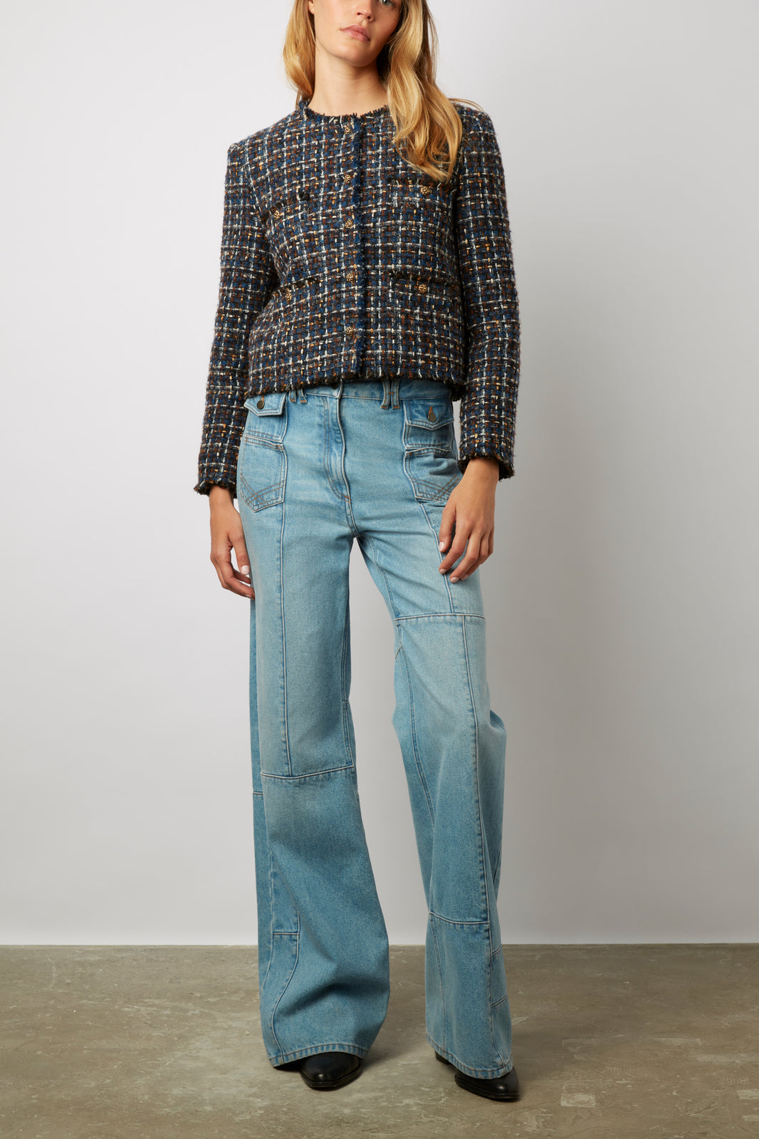 Veste courte en tweed et lurex - NONA Faume - seconde main