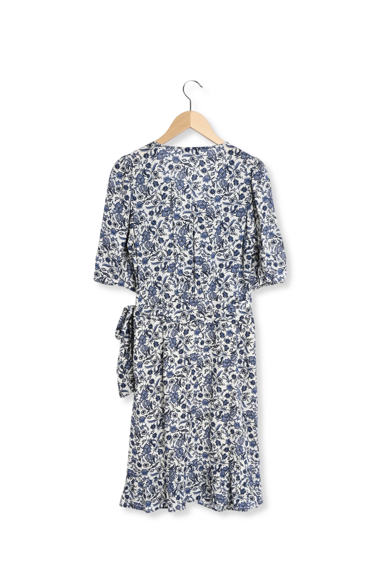 Robe courte portefeuille imprimé cachemire - JESABELLE Faume - seconde main