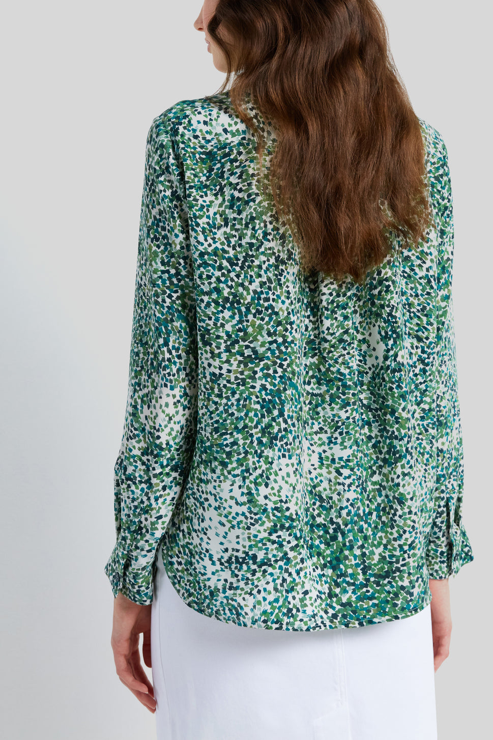 Chemise légère en soie imprimée - CASSIE Faume - seconde main