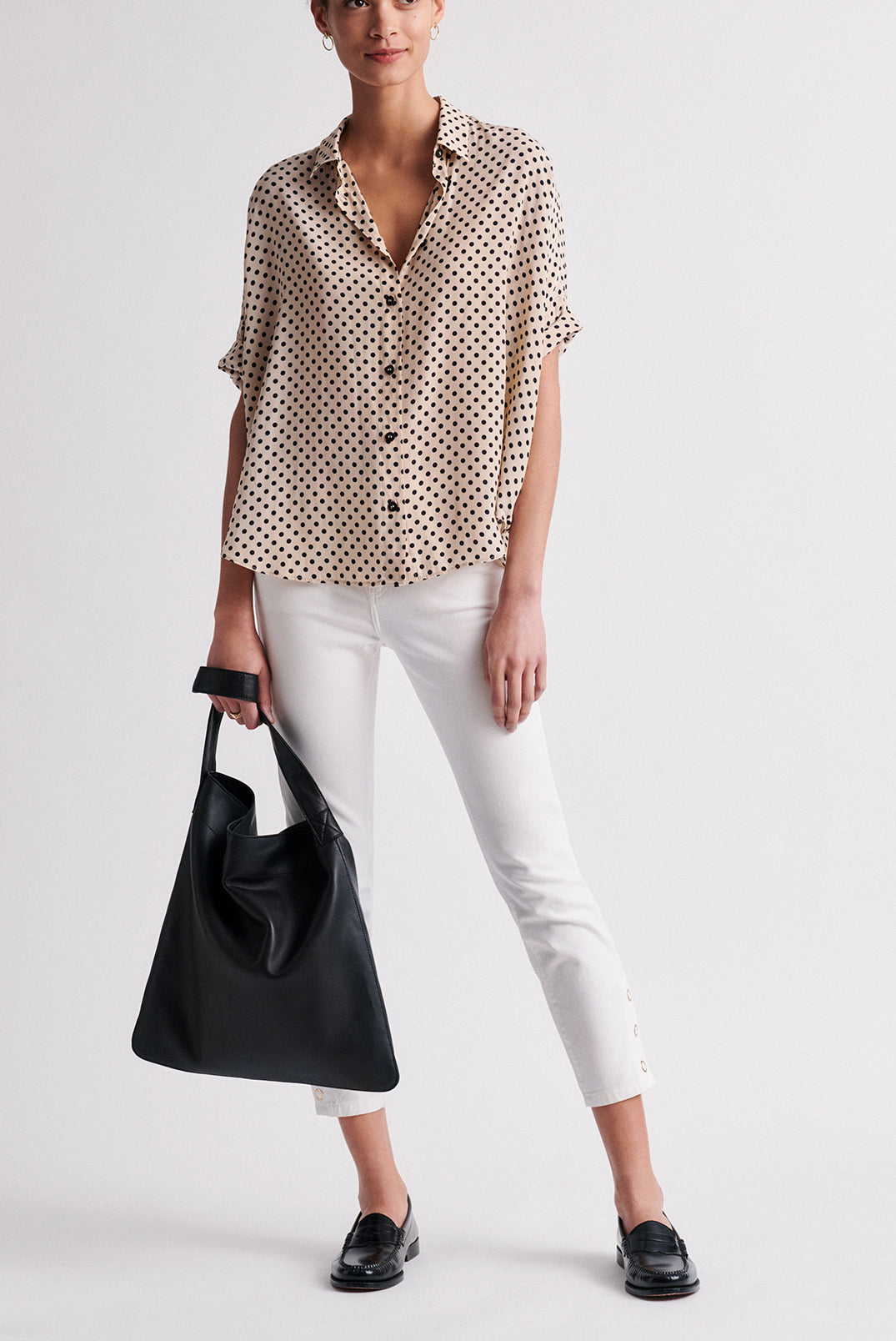 NINNA - Chemise manches courtes à pois Faume - seconde main
