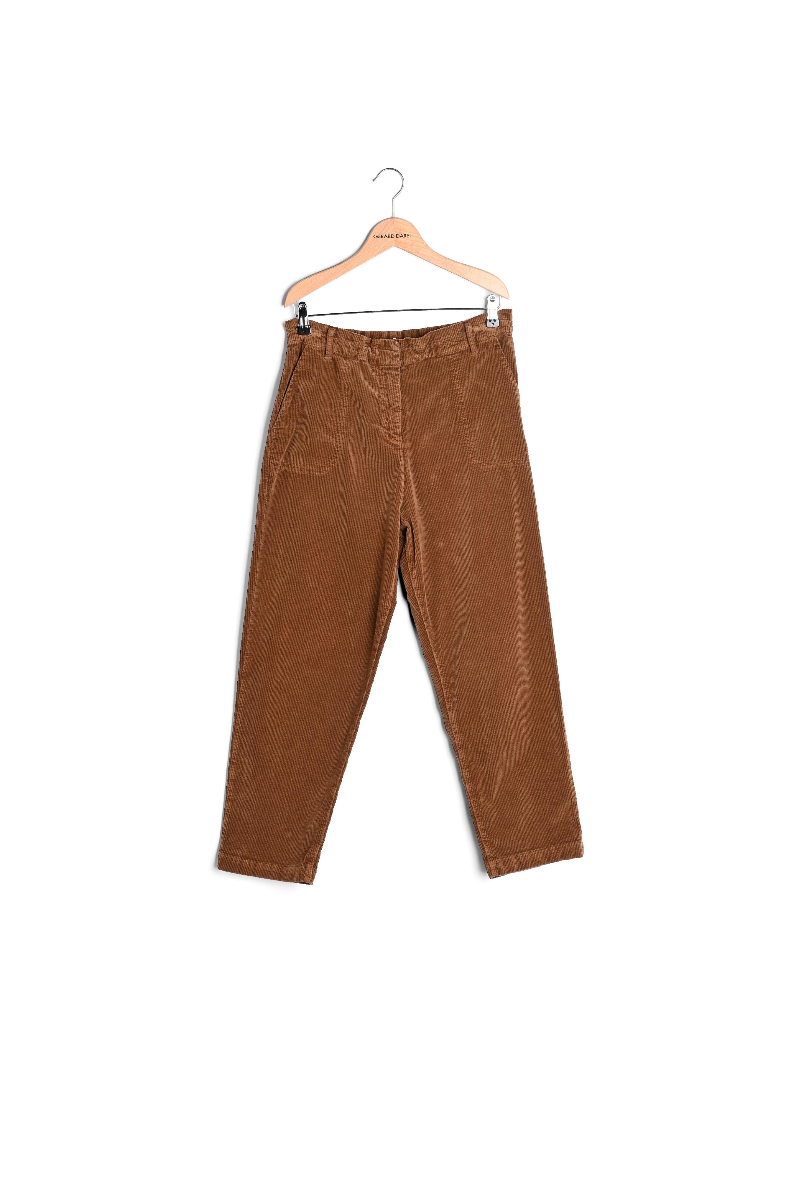 Pantalon cargo en velours lisse - ELISABETH Faume - seconde main