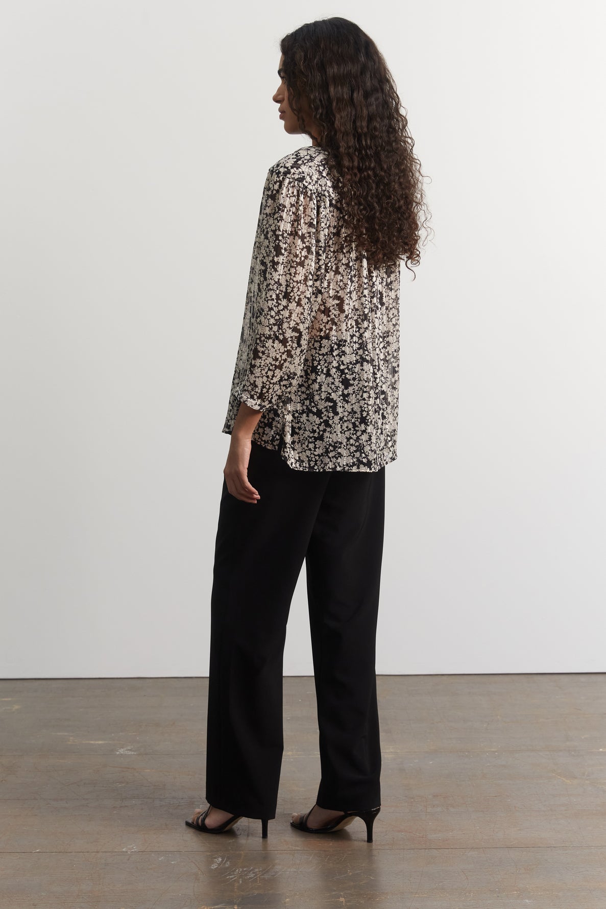 Blouse en mousseline à fleurs - COCO Faume - seconde main