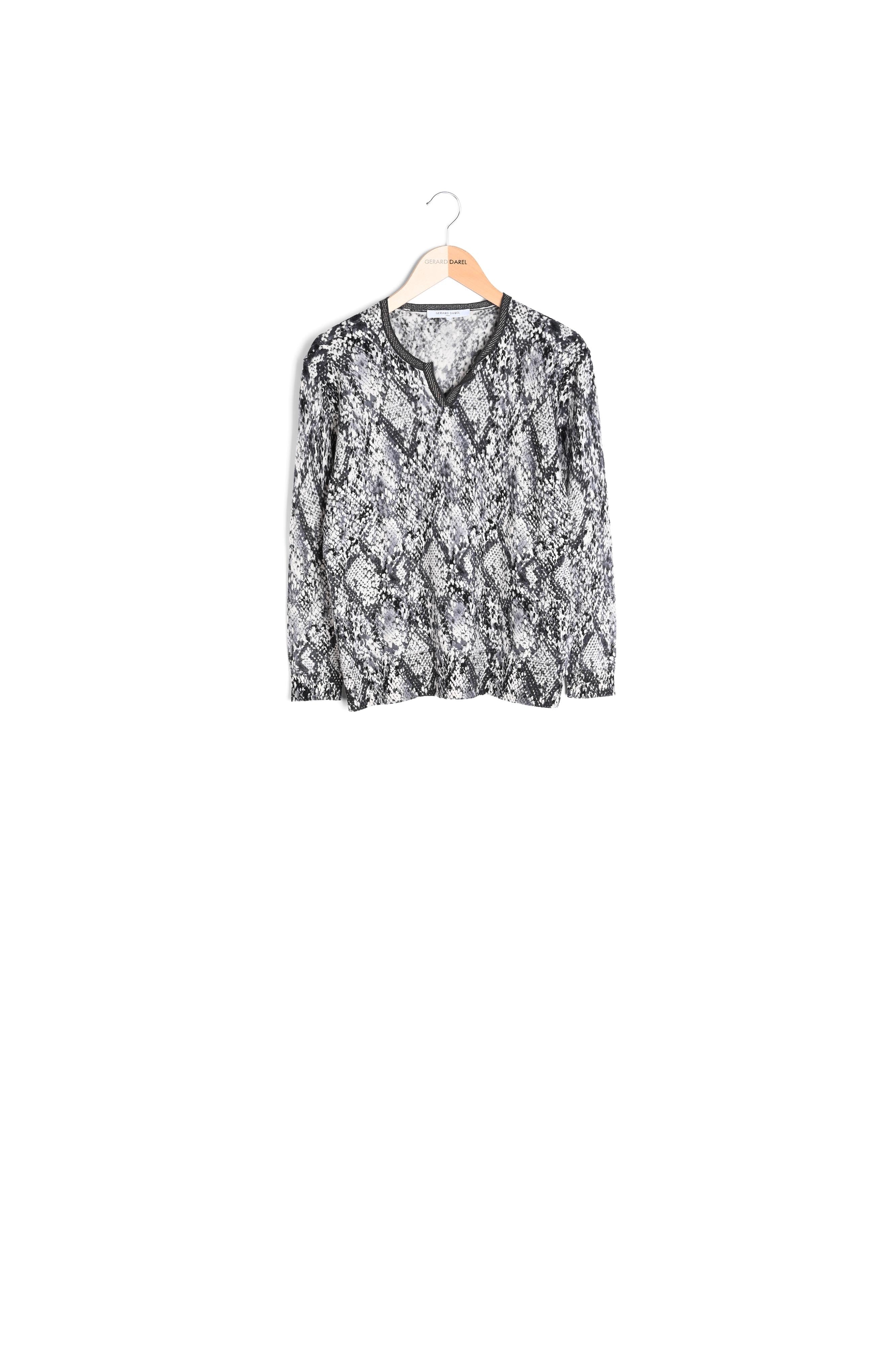 SLOAN - Pull tunisien à imprimé python Faume - seconde main