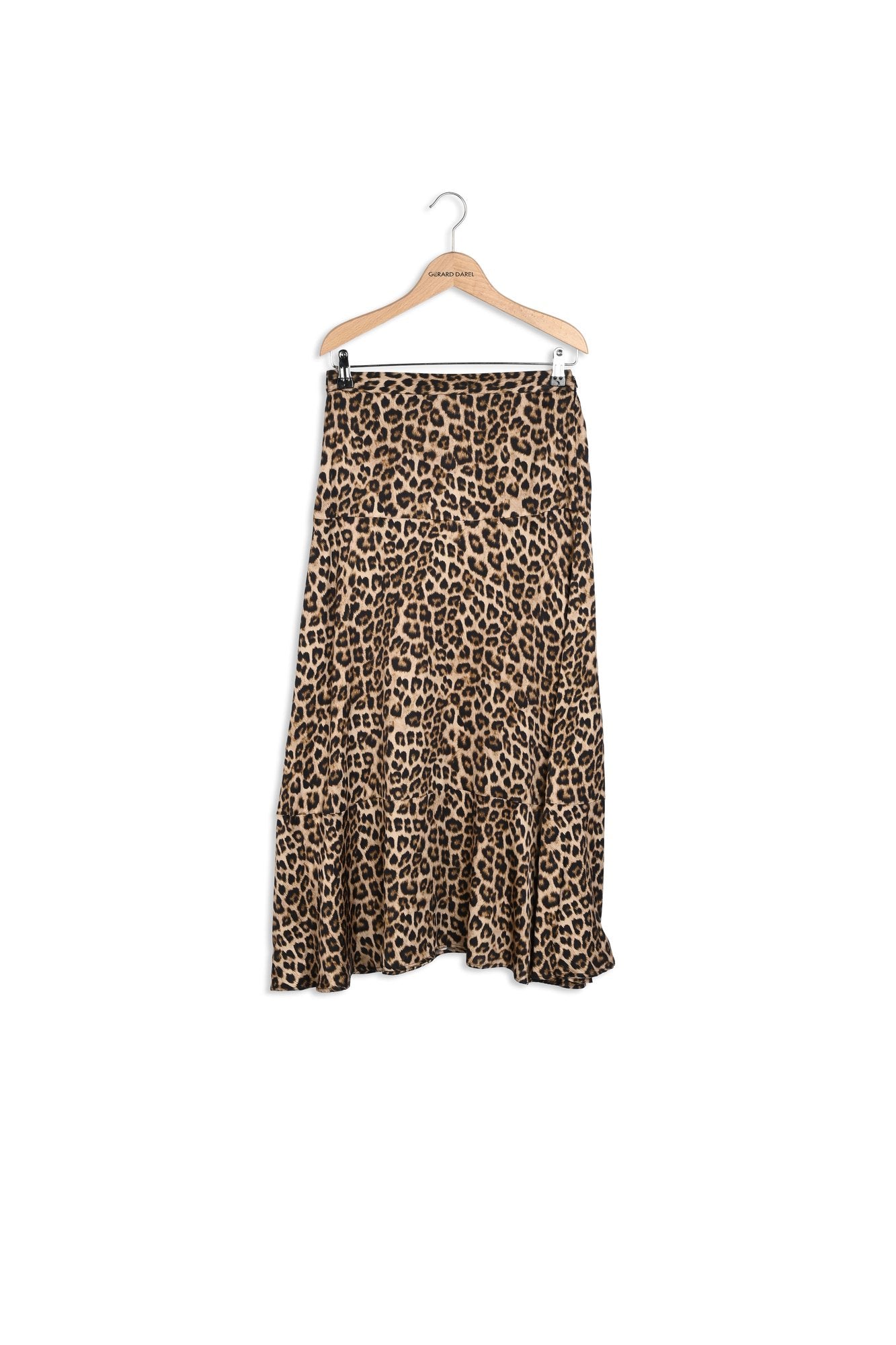 Jupe midi satinée léopard - CONSTANCE Faume - seconde main