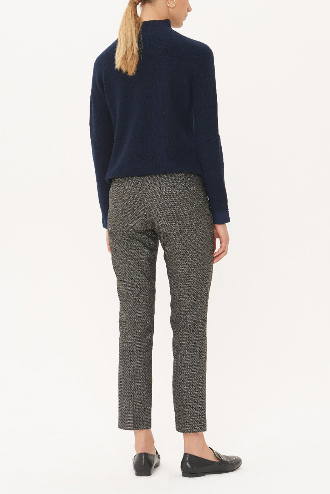 LIAM - Pantalon 7/8 en jacquard Faume - seconde main