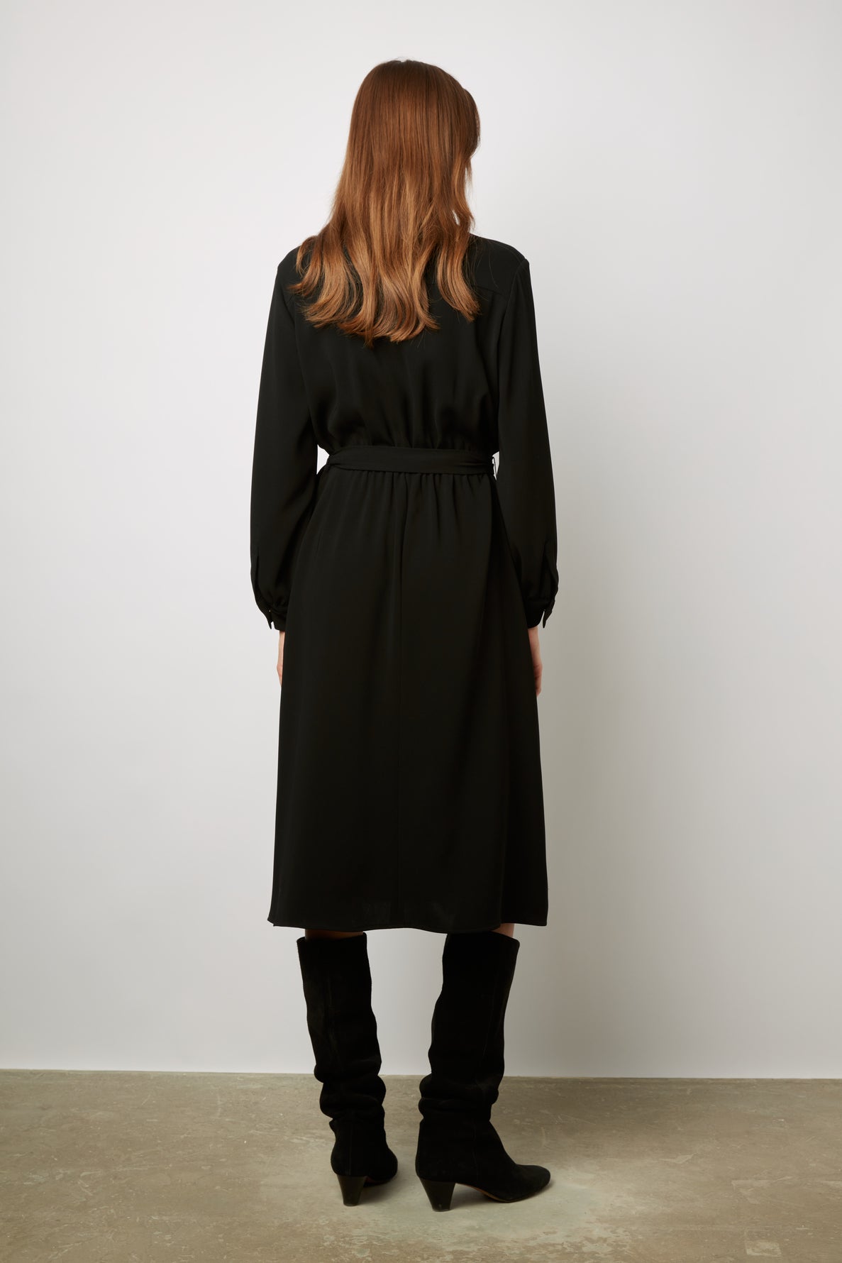 Robe chemise en crêpe fluide - JOLEEN Faume - seconde main
