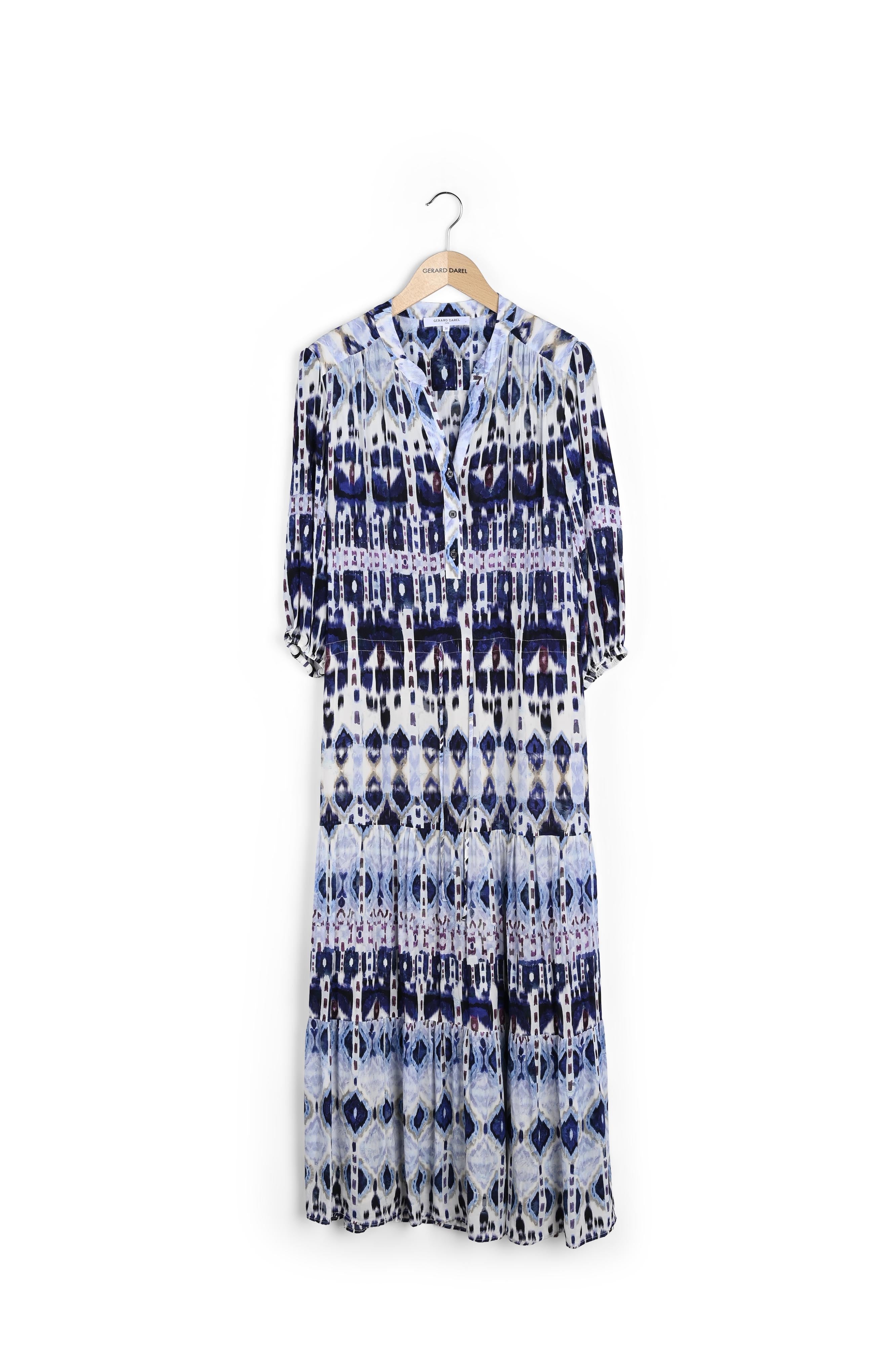 Robe maxi imprimé Ikat - JIVAN Faume - seconde main