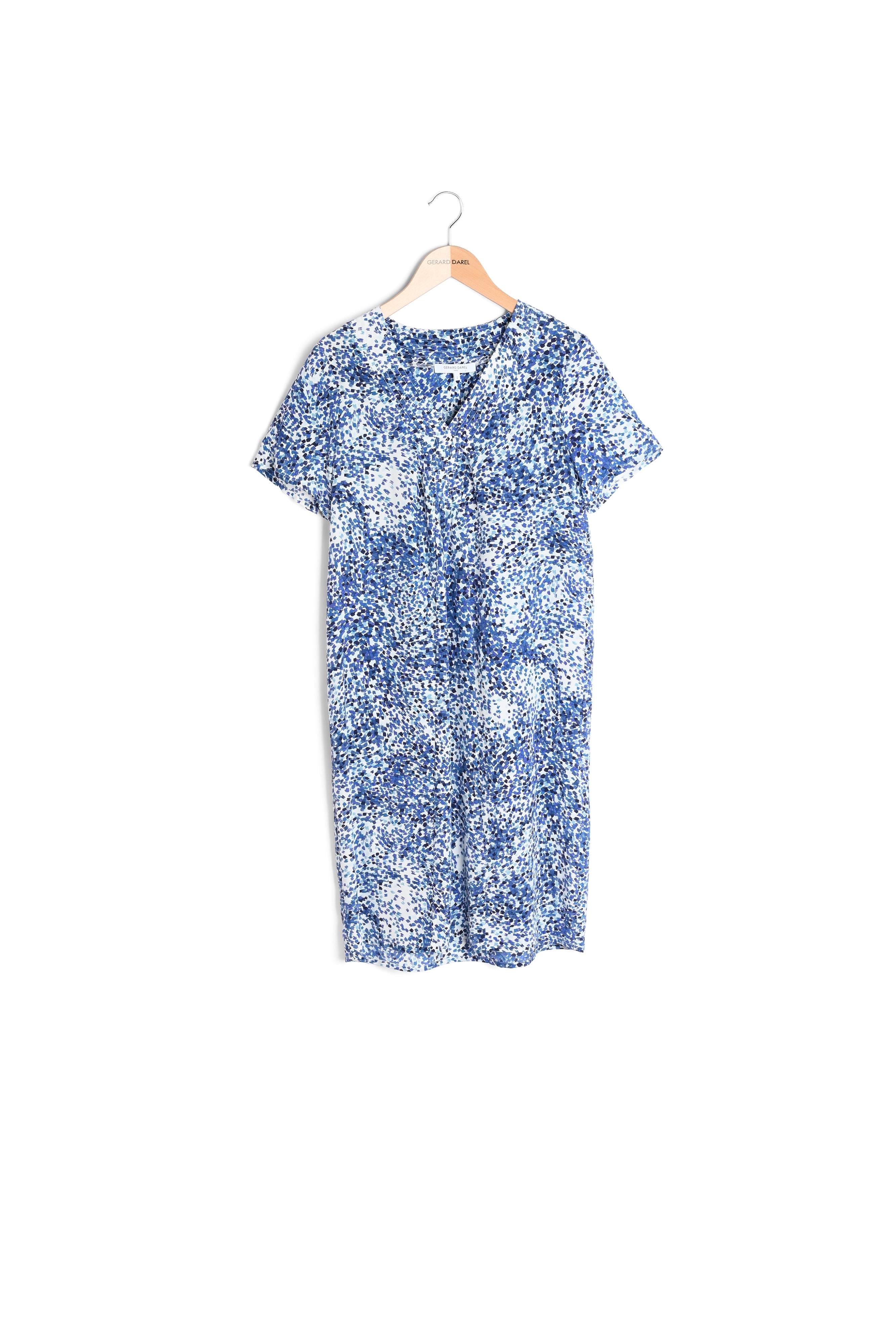 Robe courte en soie imprimée - SIBILLA Faume - seconde main