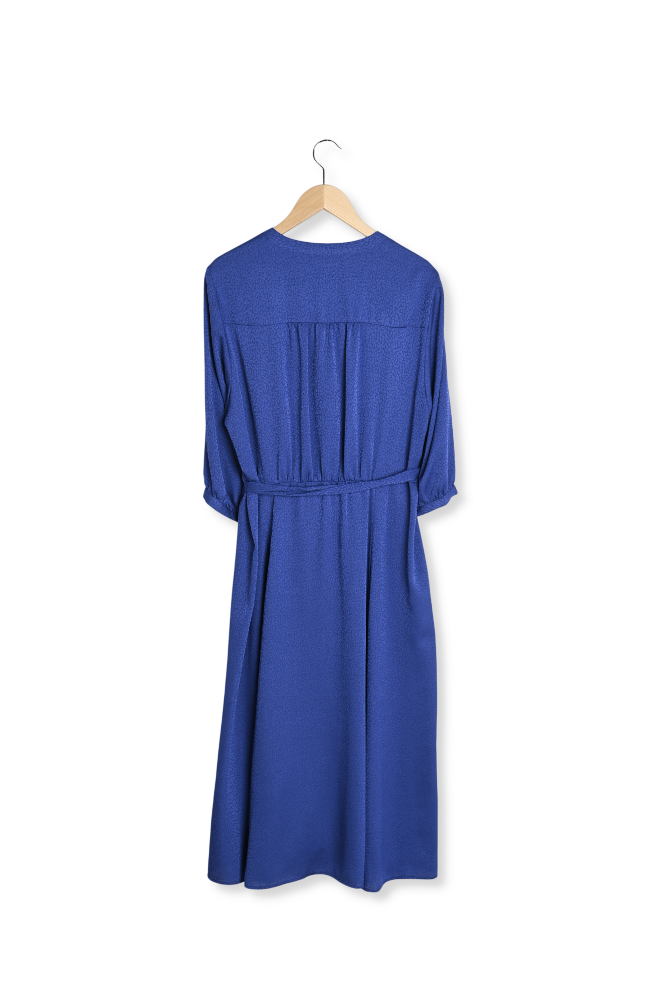 SETTIMA - Robe-chemise longueur midi en jacquard Faume - seconde main