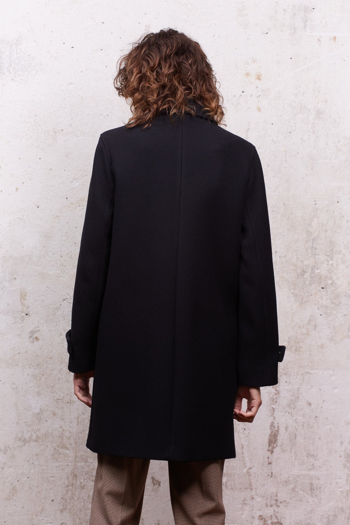 Manteau droit en laine vierge - SHANONE Faume - seconde main