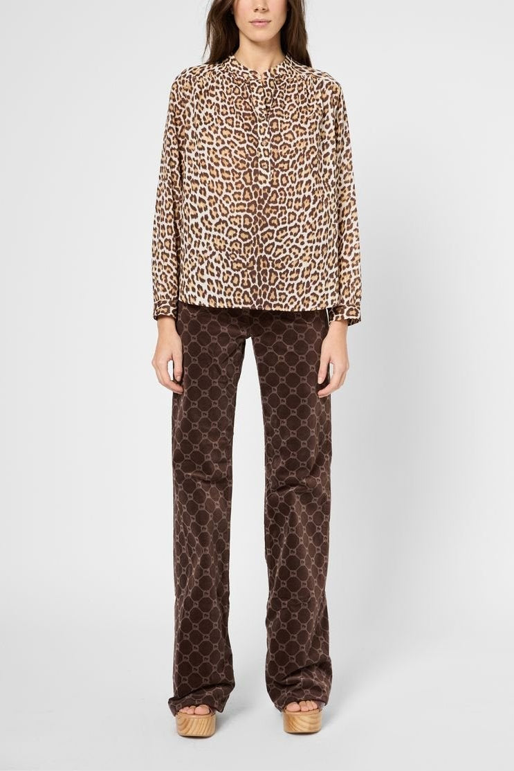 Blouse léopard en coton - UTHIA Faume - seconde main